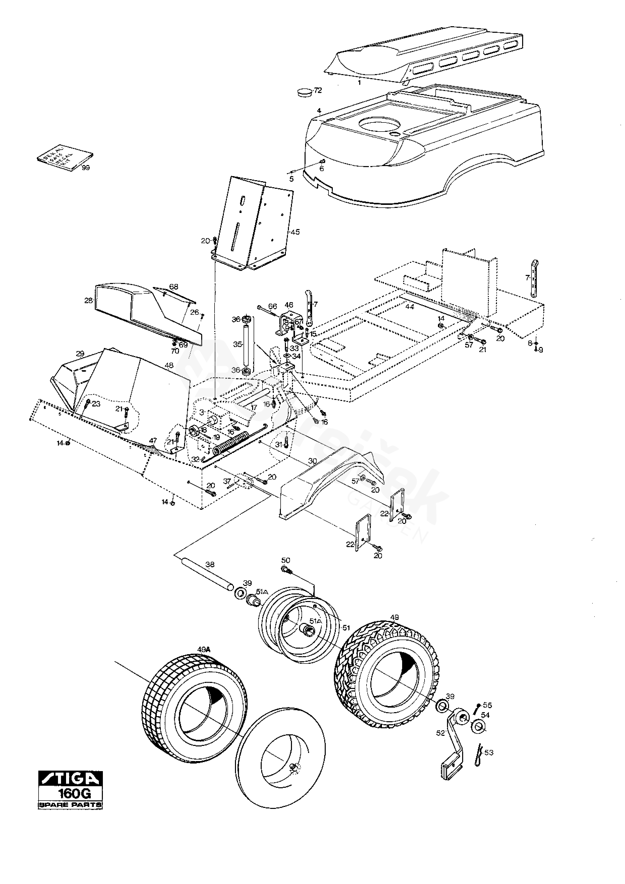 Spare Parts Partlist Park Hs Park Hst Jp Frame