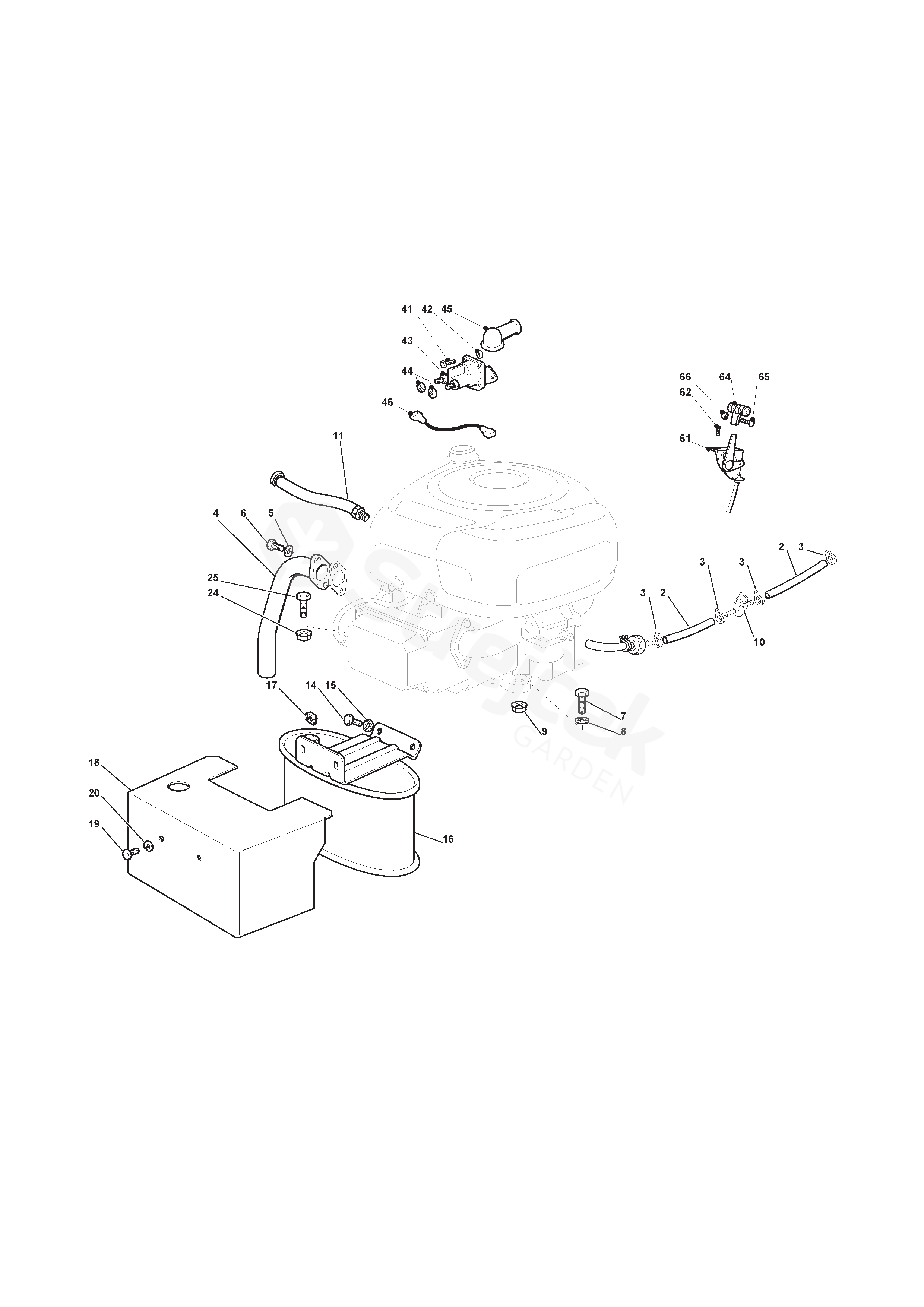 Spare Parts Partlist NJS 102 Hydro NJS 102 Hydro 2018 Engine