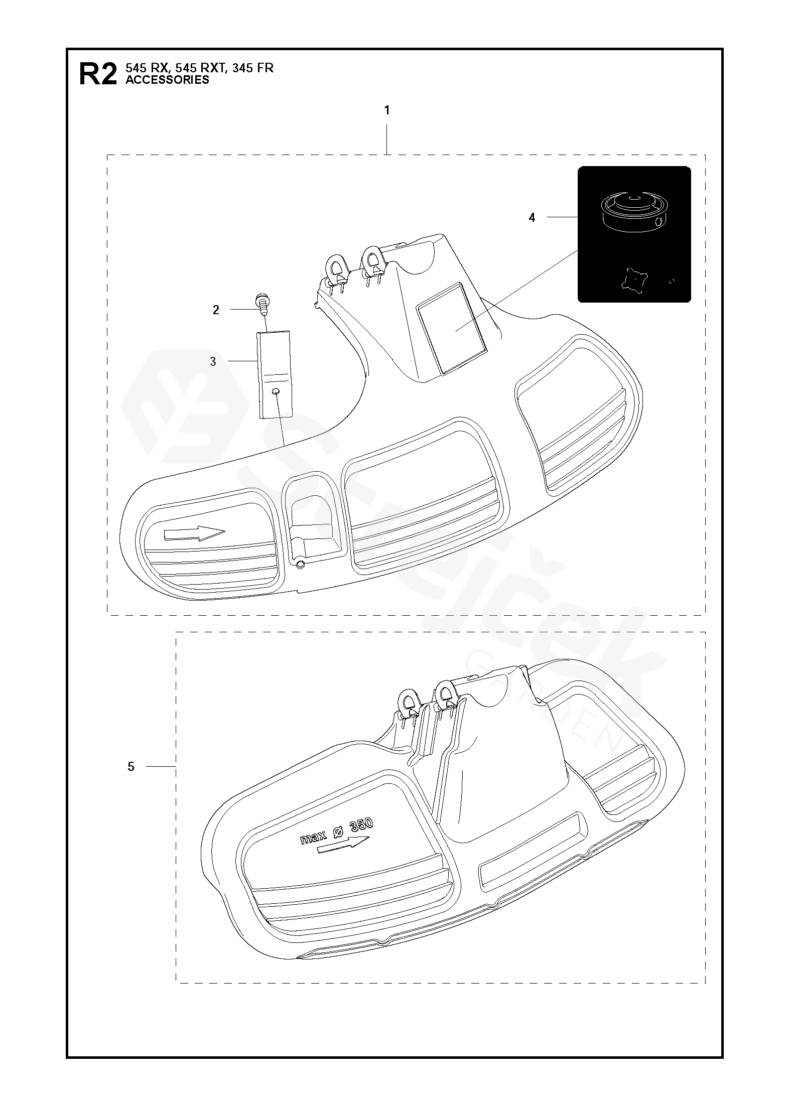 Spare parts Partlist 345 FR 345 FR PŘÍSLUŠENSTVÍ sGarden cz