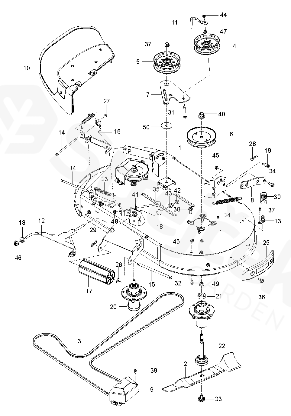 Husqvarna zero best sale turn deck parts