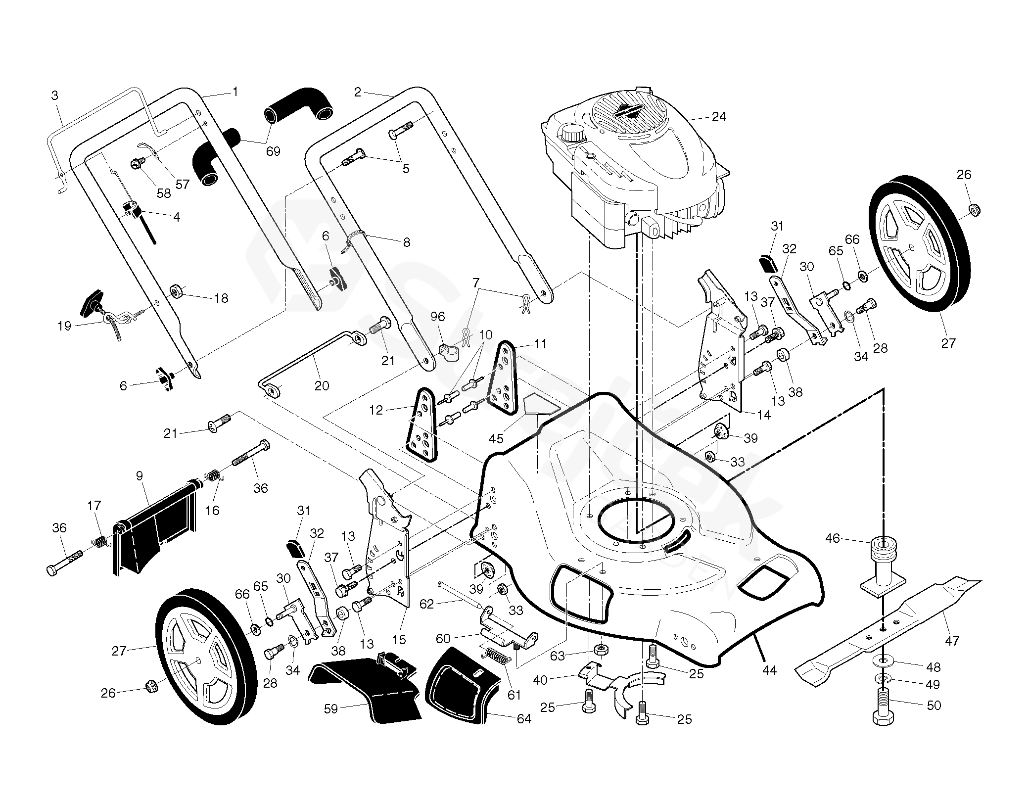 Spare parts - Partlist - PP53-675DWA PP53-675DWA, 96141016903, 2009-10 ...