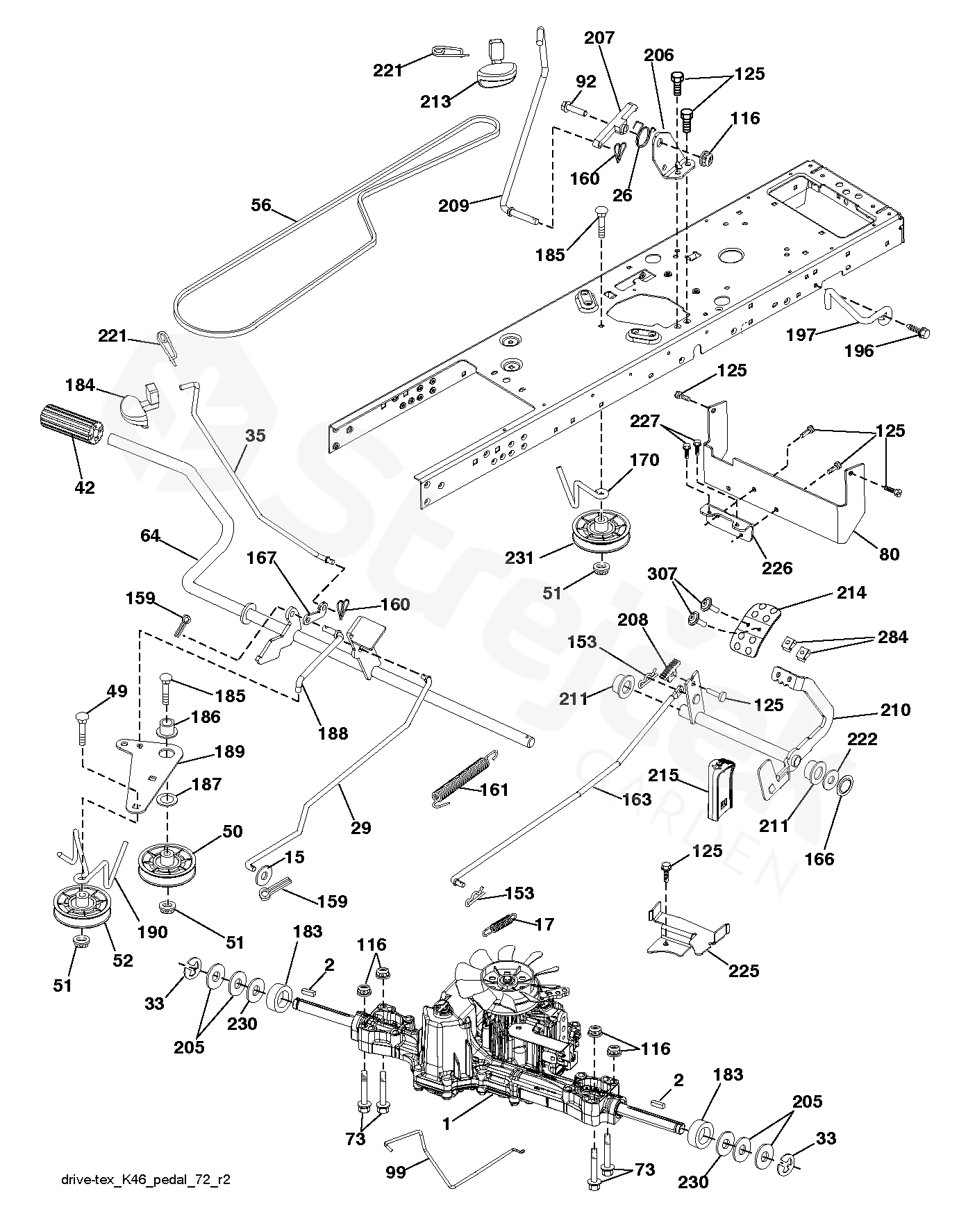 Spare parts Partlist YTH22V42 LS YTH22V42 LS, 96043012600, 201010