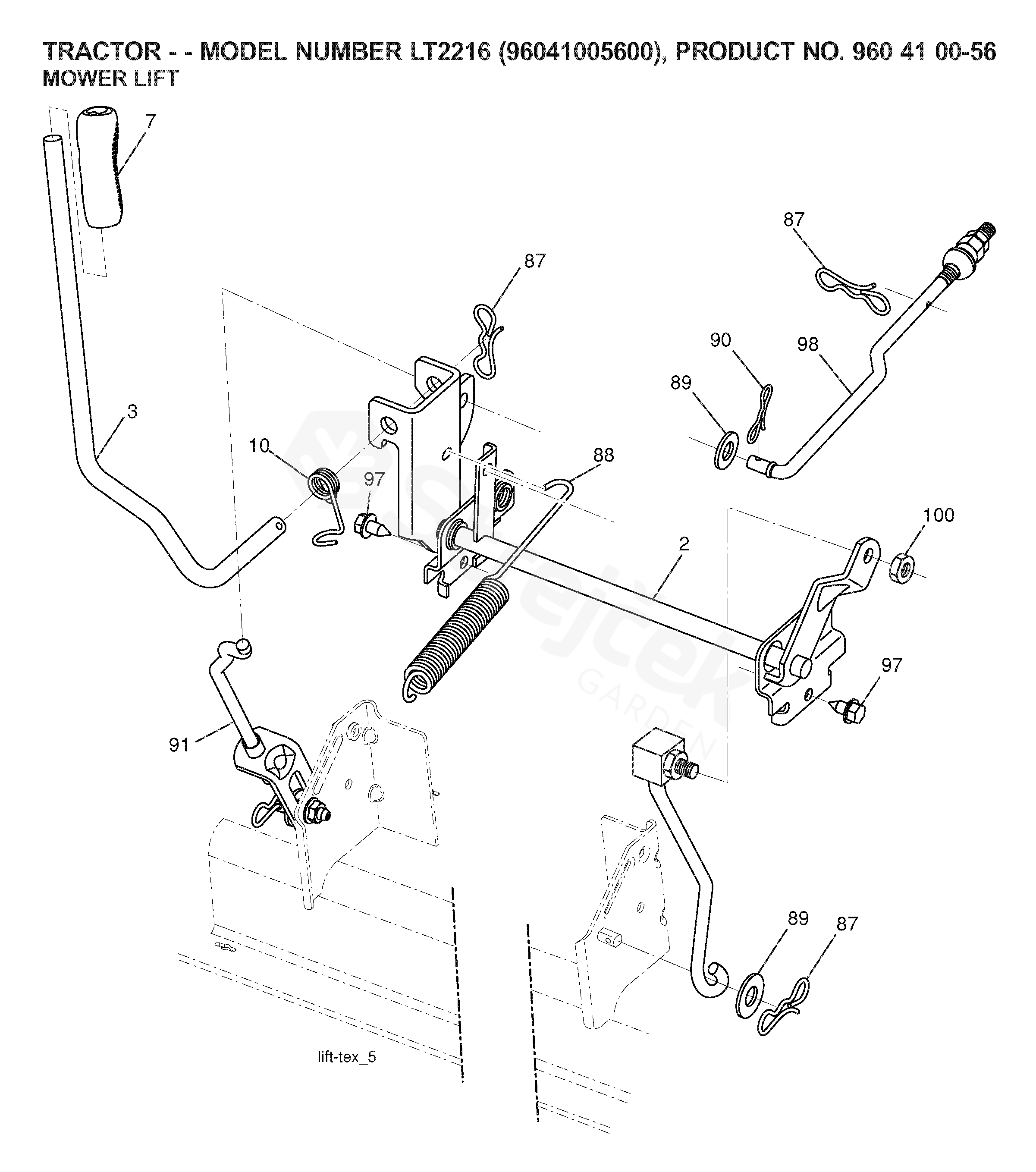 Spare parts - Partlist - LT 2216 LT 2216, 96041005600, 2007-04 - MOWER ...