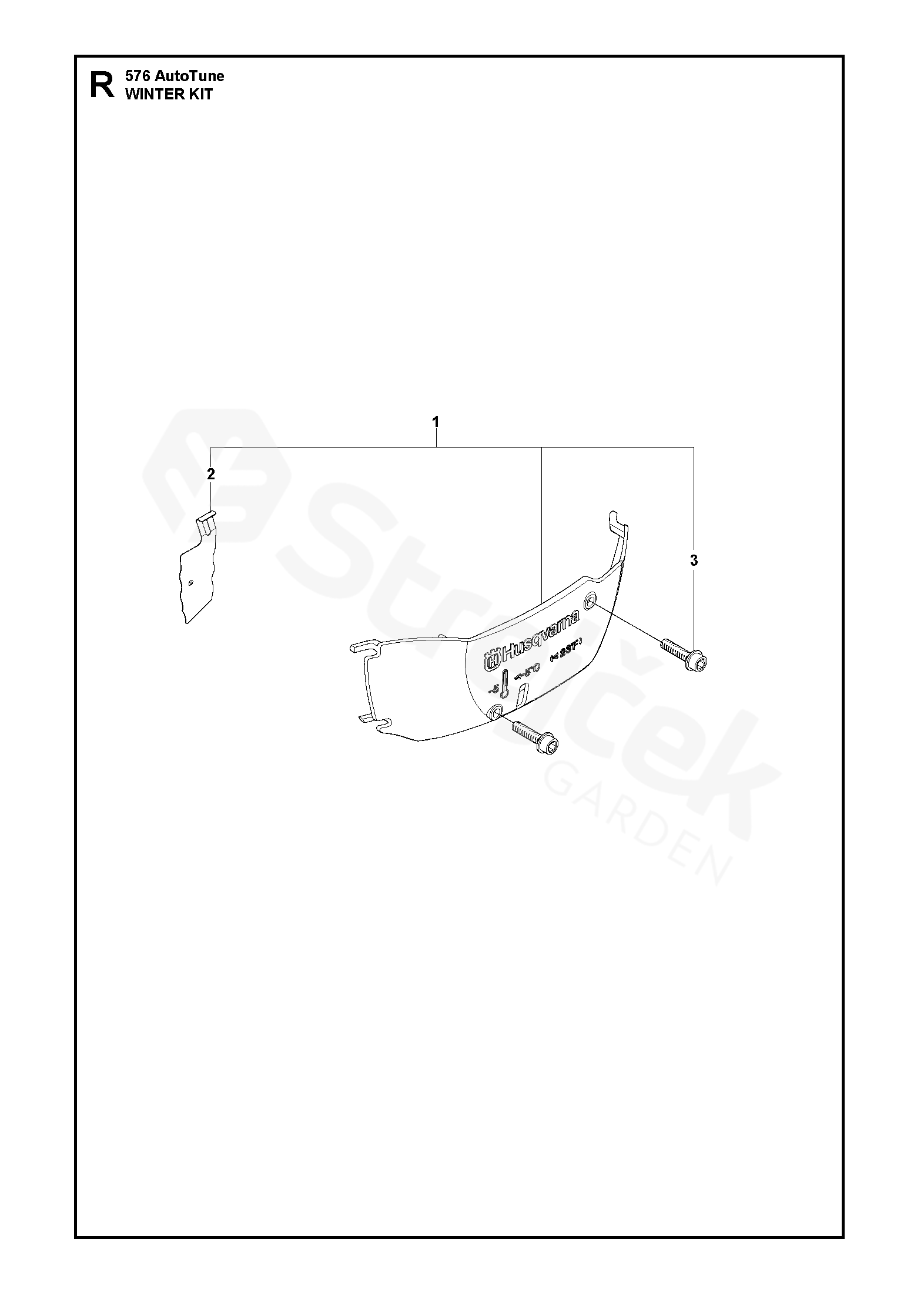Spare parts Partlist 576 XP 576 XP AUTO TUNE, from 201303