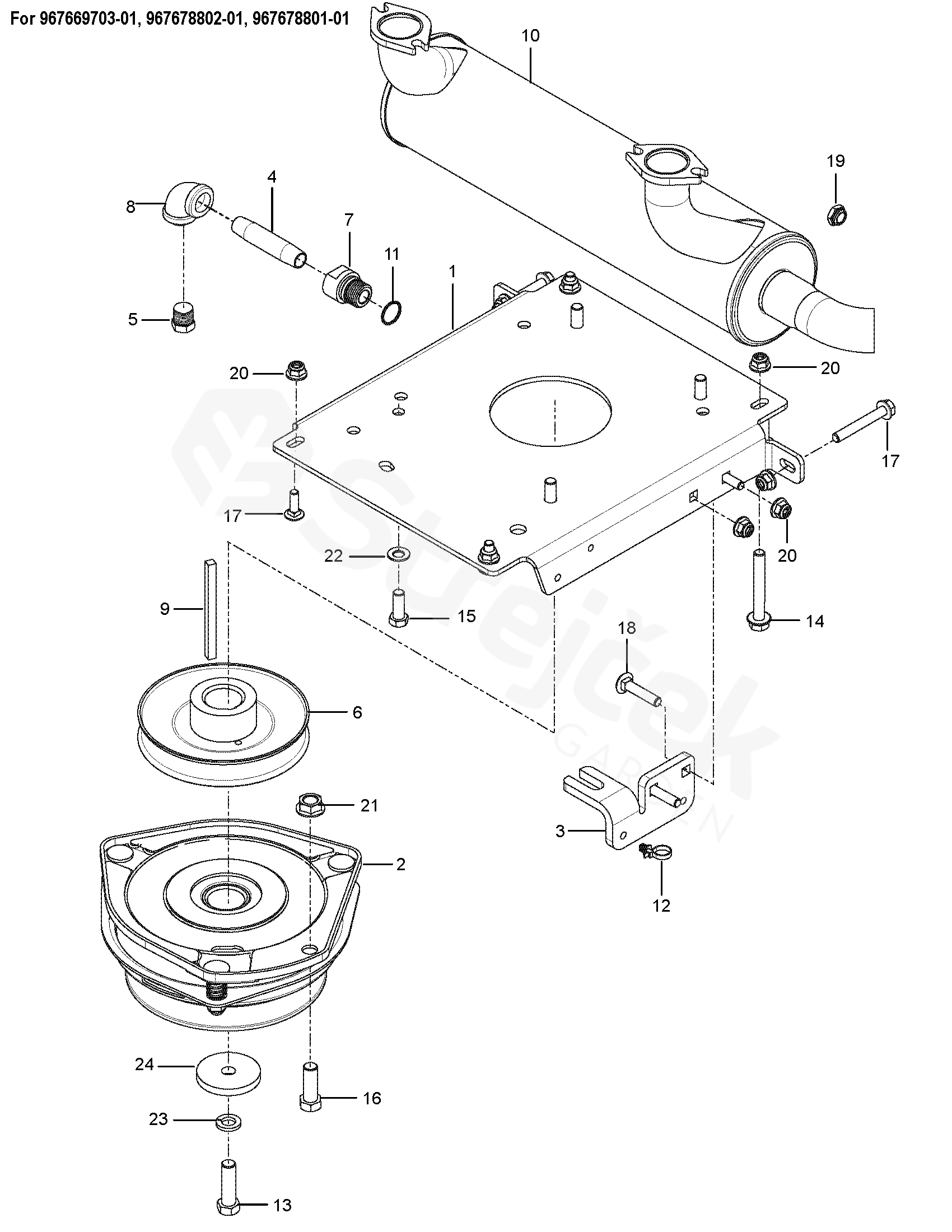 Spare parts - Partlist - Z 560x Z 560X - ENGINE MOUNTING, GUARDS ...