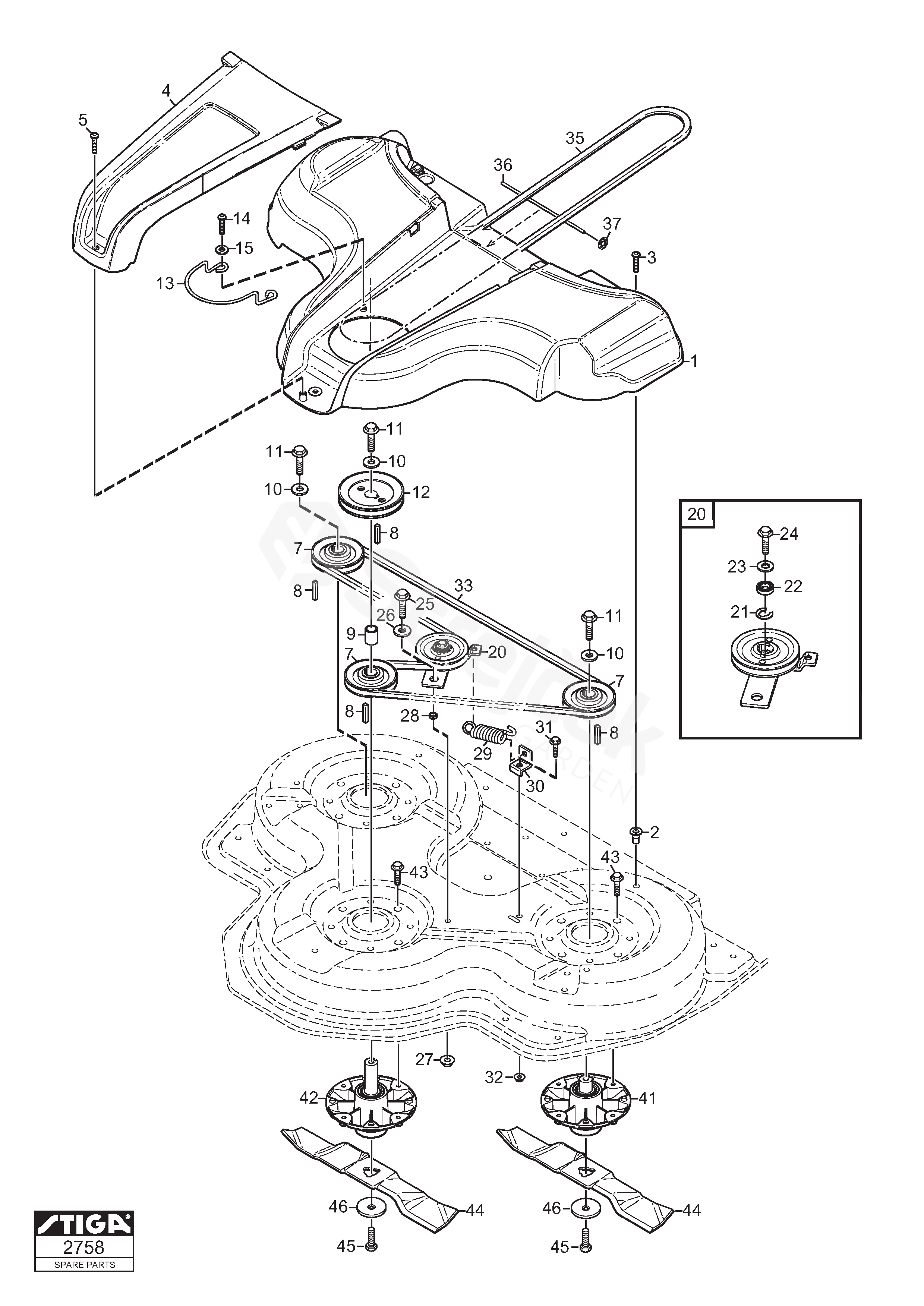 Spare parts - Partlist - Deck Park 100 Combi 3 El Deck Park 100 Combi 3 ...