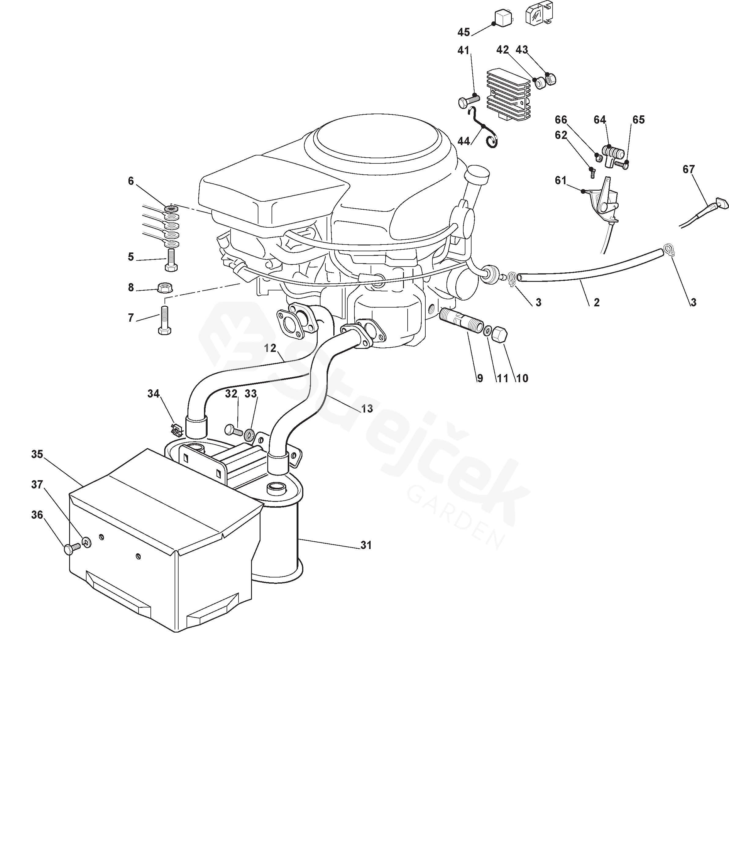 Spare parts - Partlist - CM 7124 H CM 7124 H (2011) - Engine - Honda ...