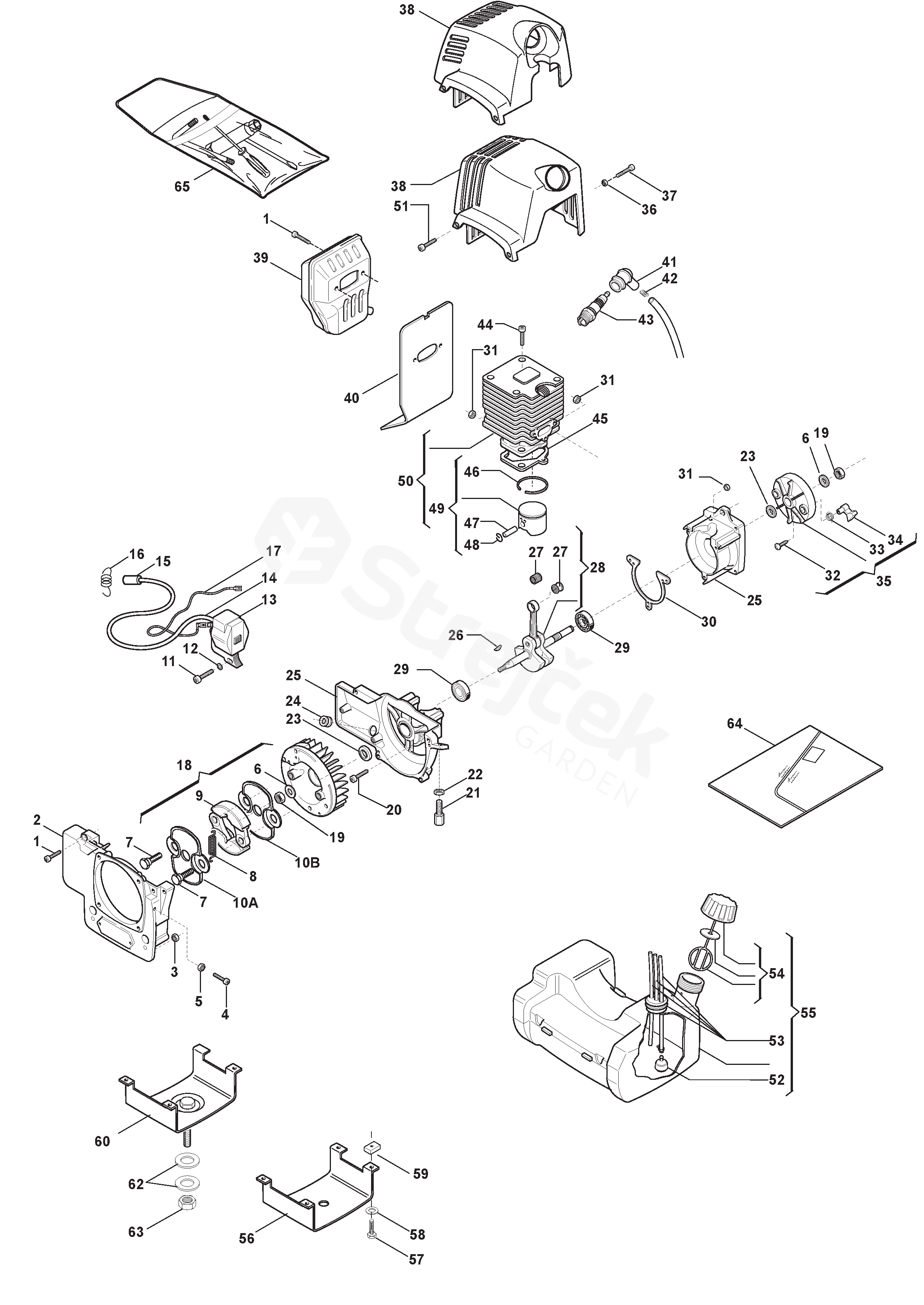 Spare parts - Partlist - BC 430 D BC 430 D (2004) - Engine | sGarden.cz