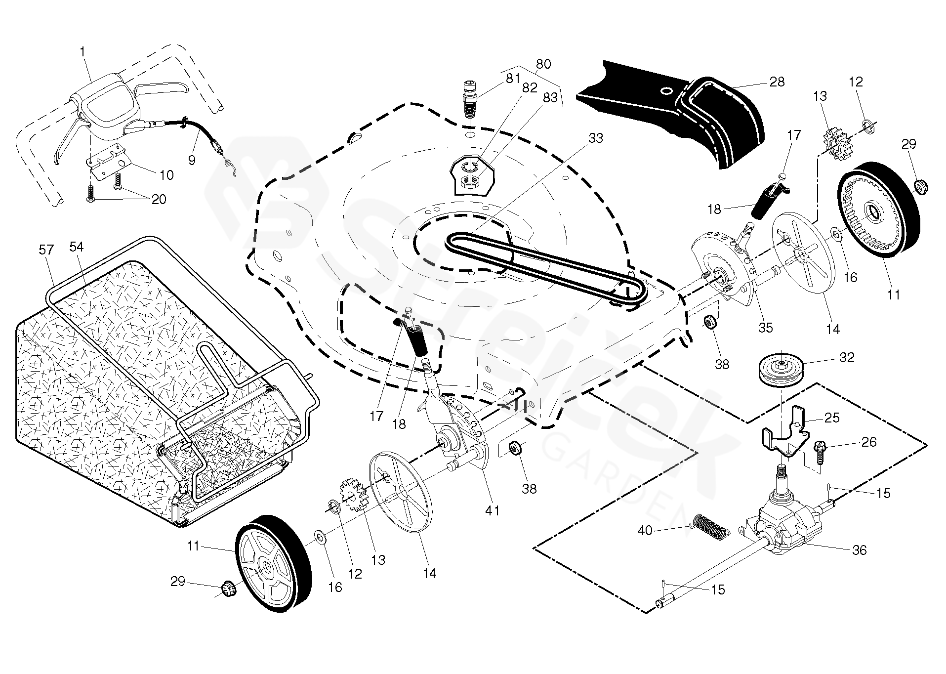 Craftsman M230 Lawn Mower Parts Diagram