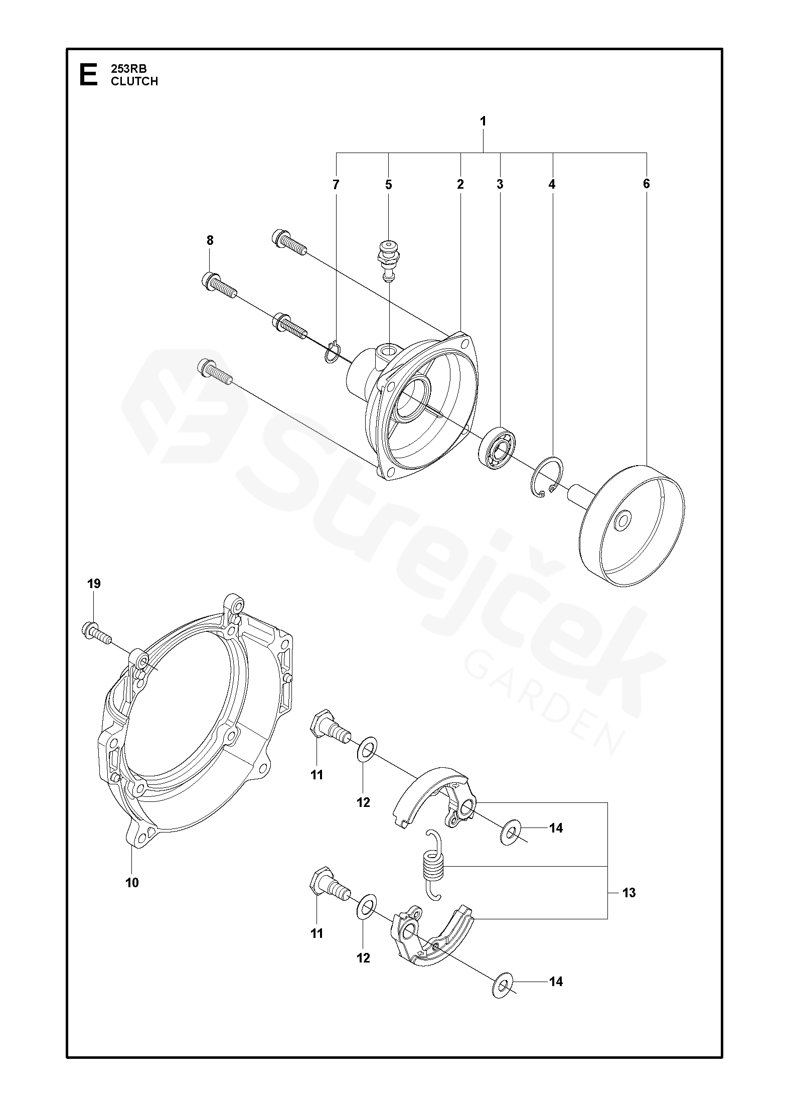 Spare Parts - Partlist - 253 Rb 253 Rb, 2018-06 - Clutch 