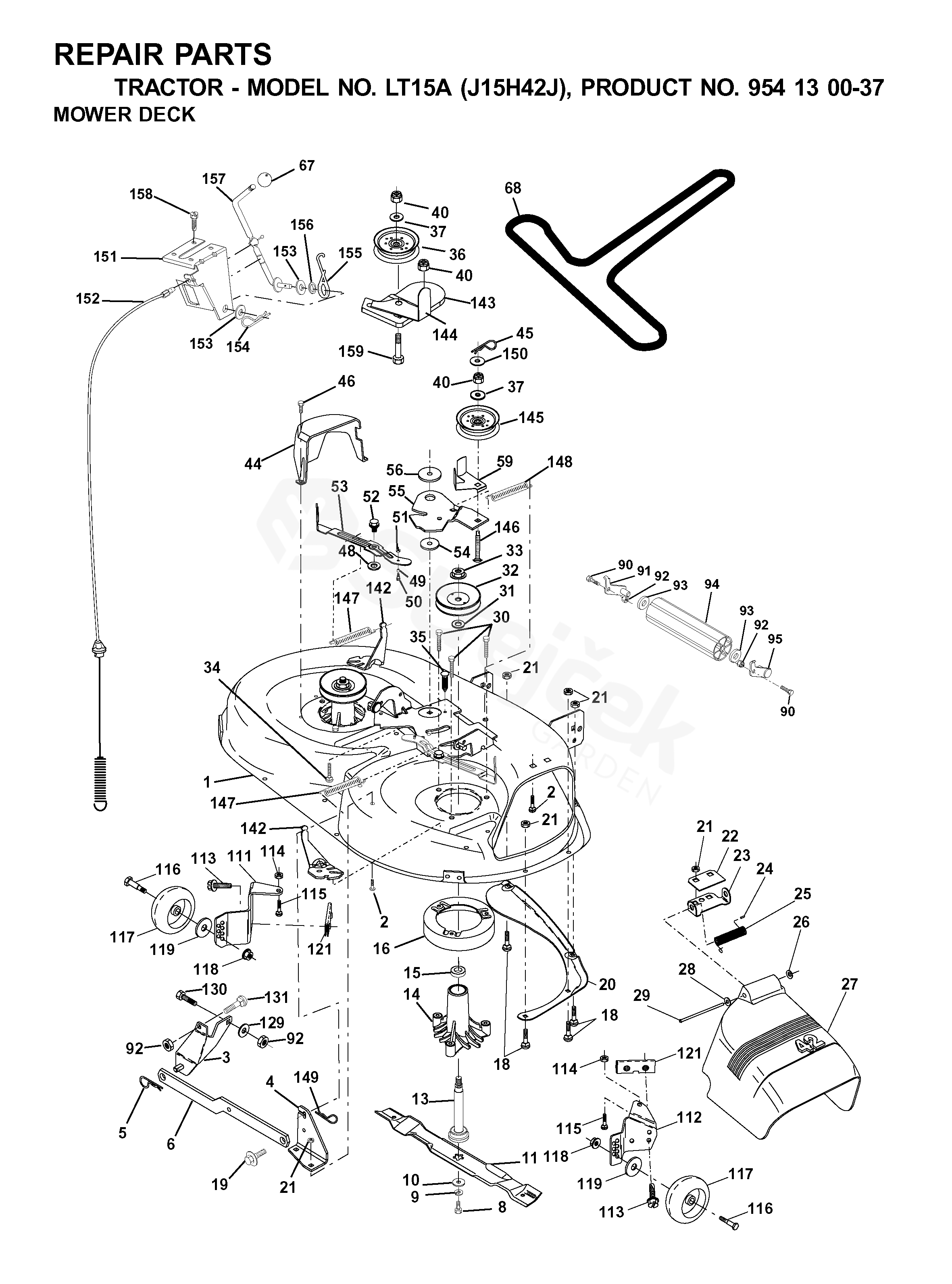 Spare parts - Partlist - LT 15A LT 15A, J15H42J, 954130037, 2001-01 ...