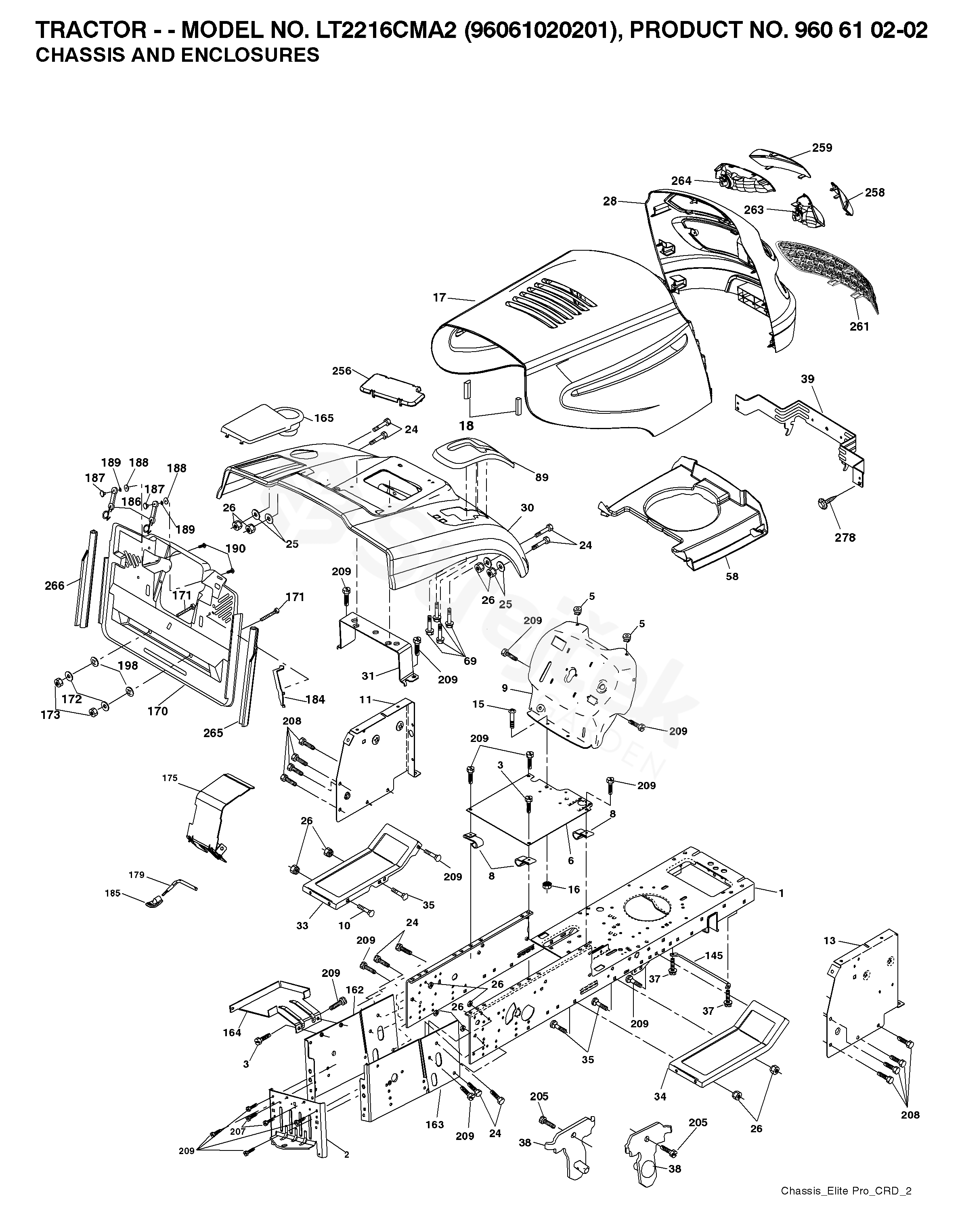 Spare parts - Partlist - LT 2216 CMA2 LT 2216 CMA2, 96061020201, 2007 ...