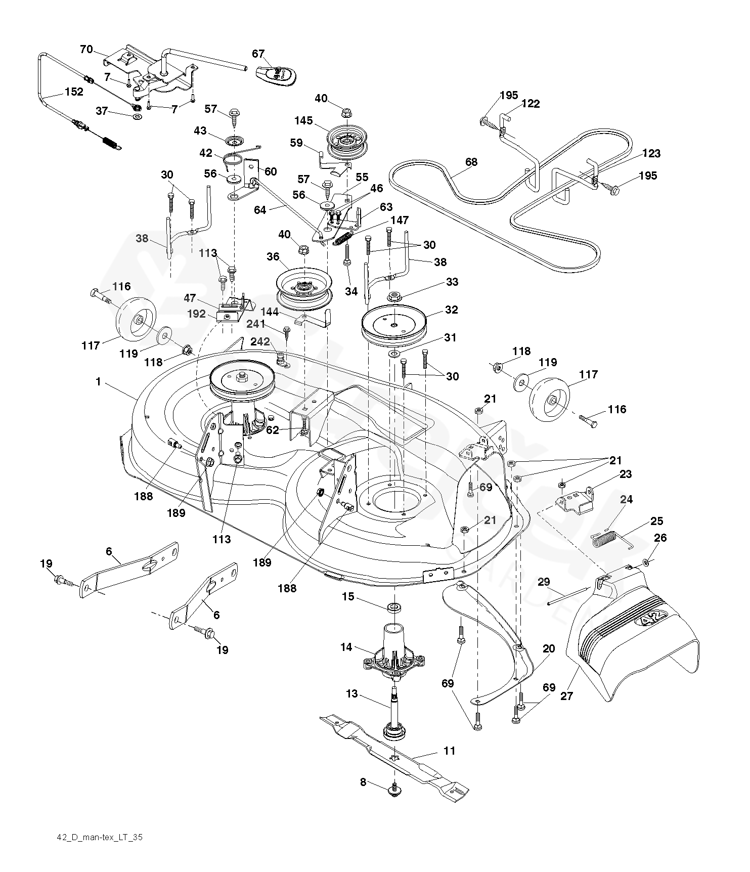 Spare parts - Partlist - LTH152 LTH152, 96041003006, 2010-01 - MOWER ...