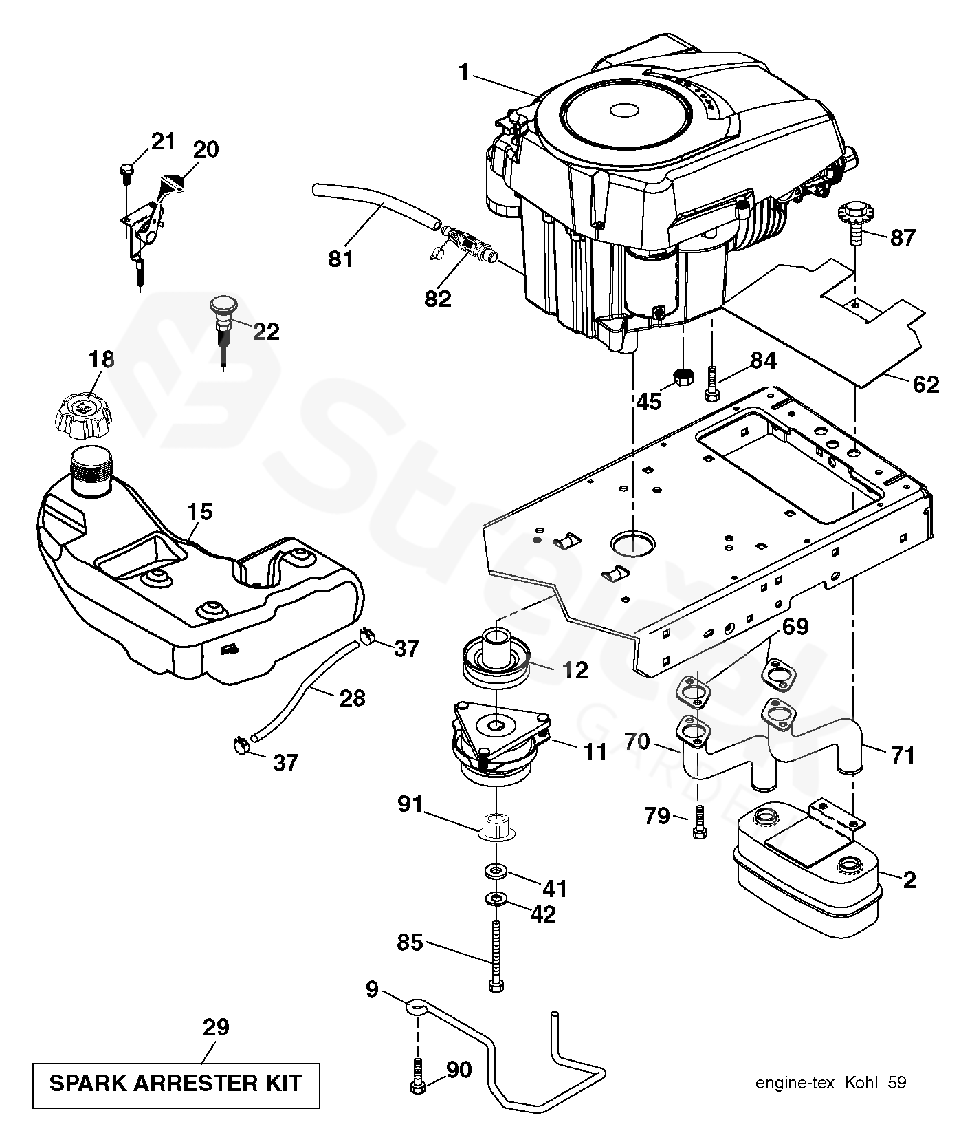 Spare parts - Partlist - YTH2042TD YTH2042 TD, 96041005405, 2013-02 ...