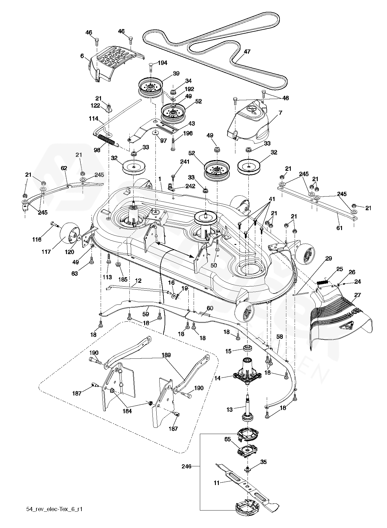 Spare parts - Partlist - GT54CS GT54CS, 96043022500, 2015-12 - MOWER ...