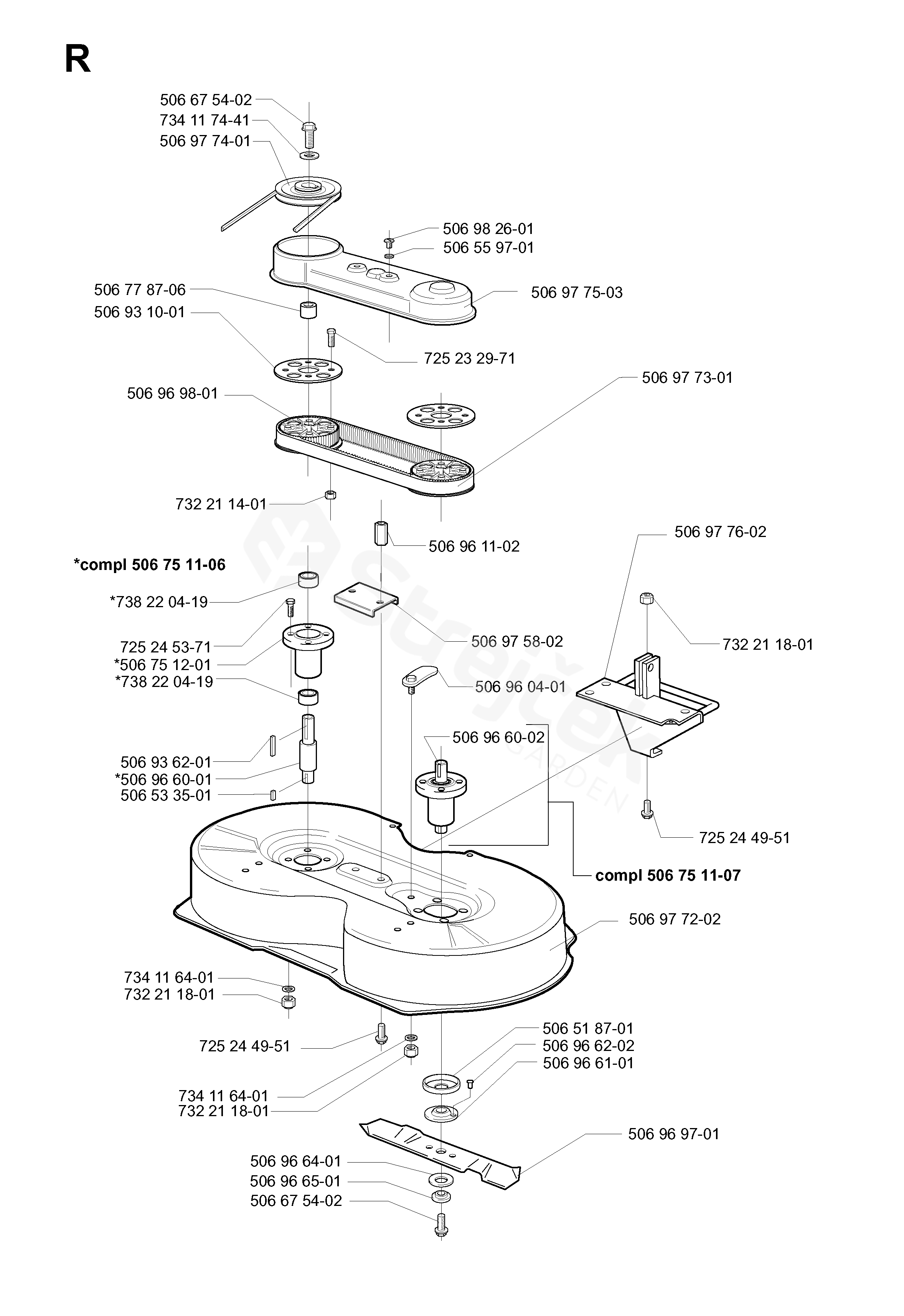 Spare parts - Partlist - FRH13 M FRH13 M, 1999-04 - 90CM CUTTING DECK ...