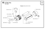LEGION Schaltzugaußenhülle Länge 3200 mm Ø 4 mm Stahlspirale Hülle PP Liner PP 