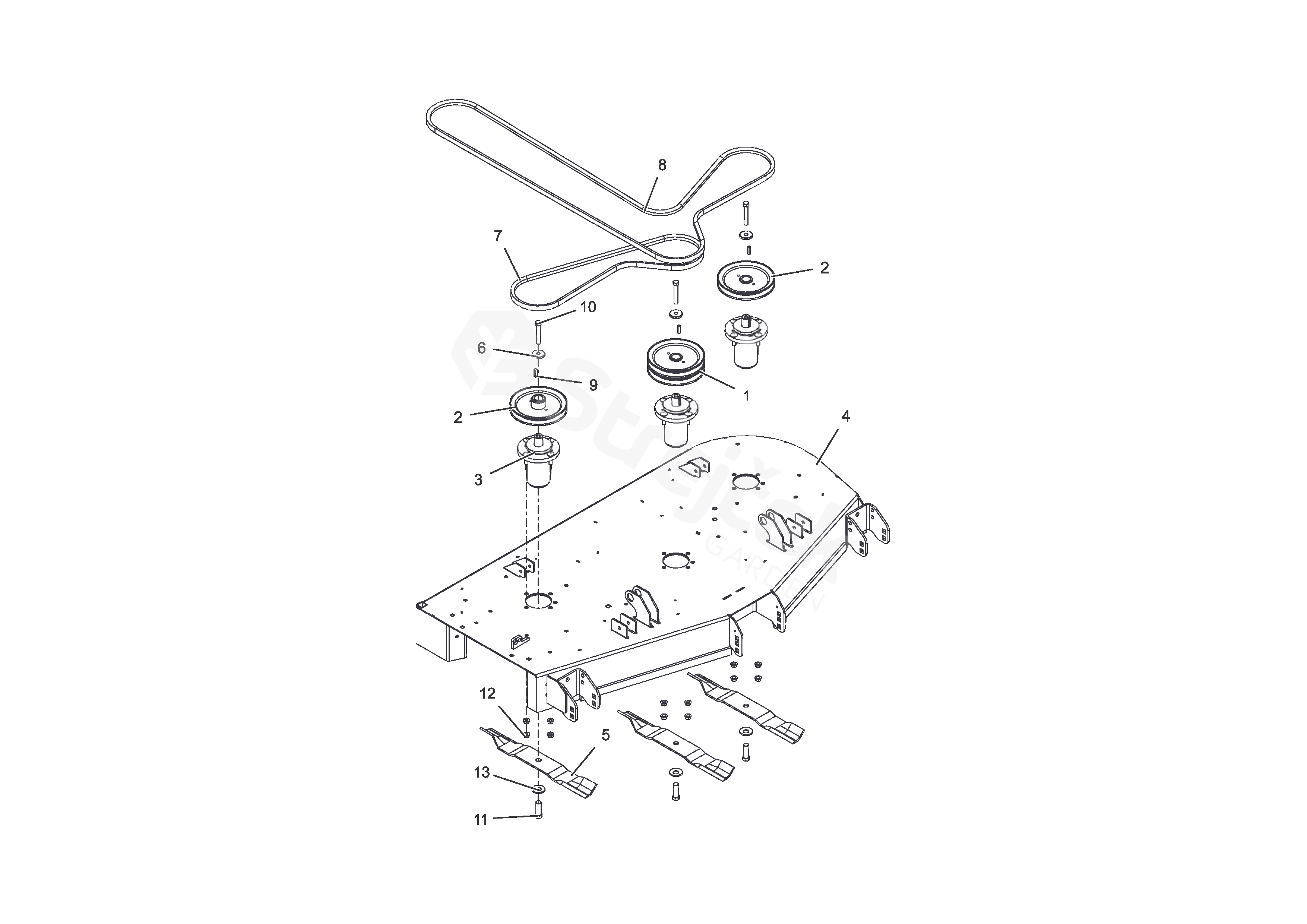 Spare parts - Partlist - ZT 7132 T ZT 7132 T (2019) - Deck