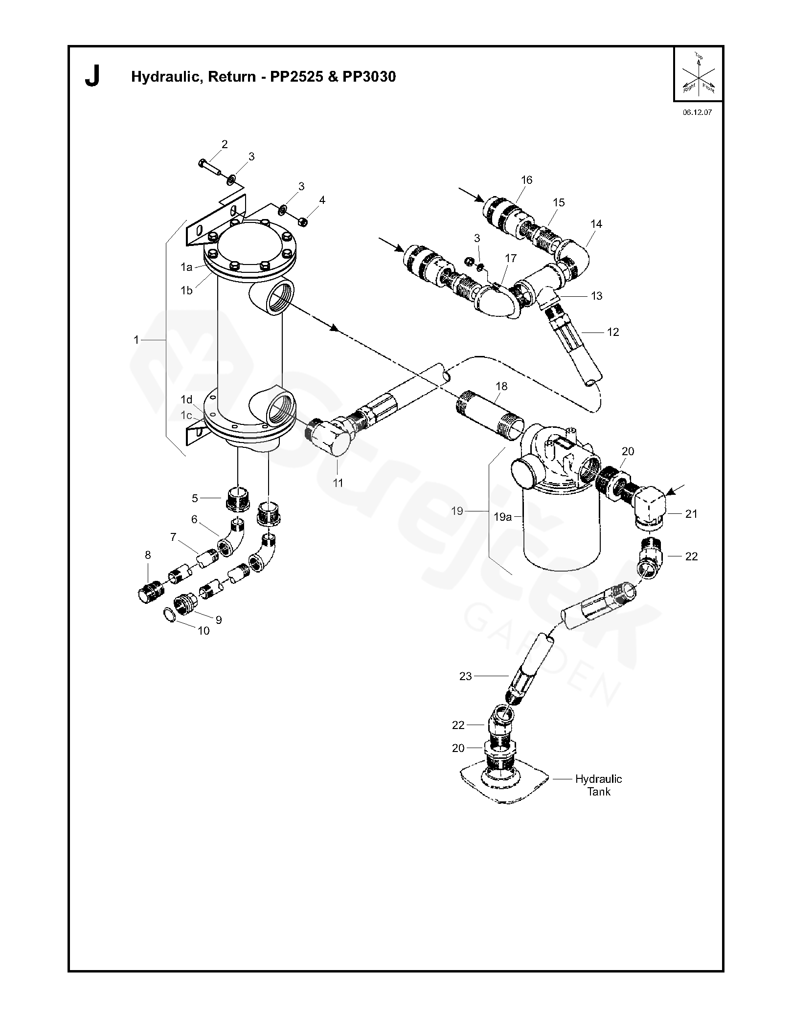 Spare parts - Partlist - PP 2525 D PP2525 D, 2007-06 - HYDRAULIC ...