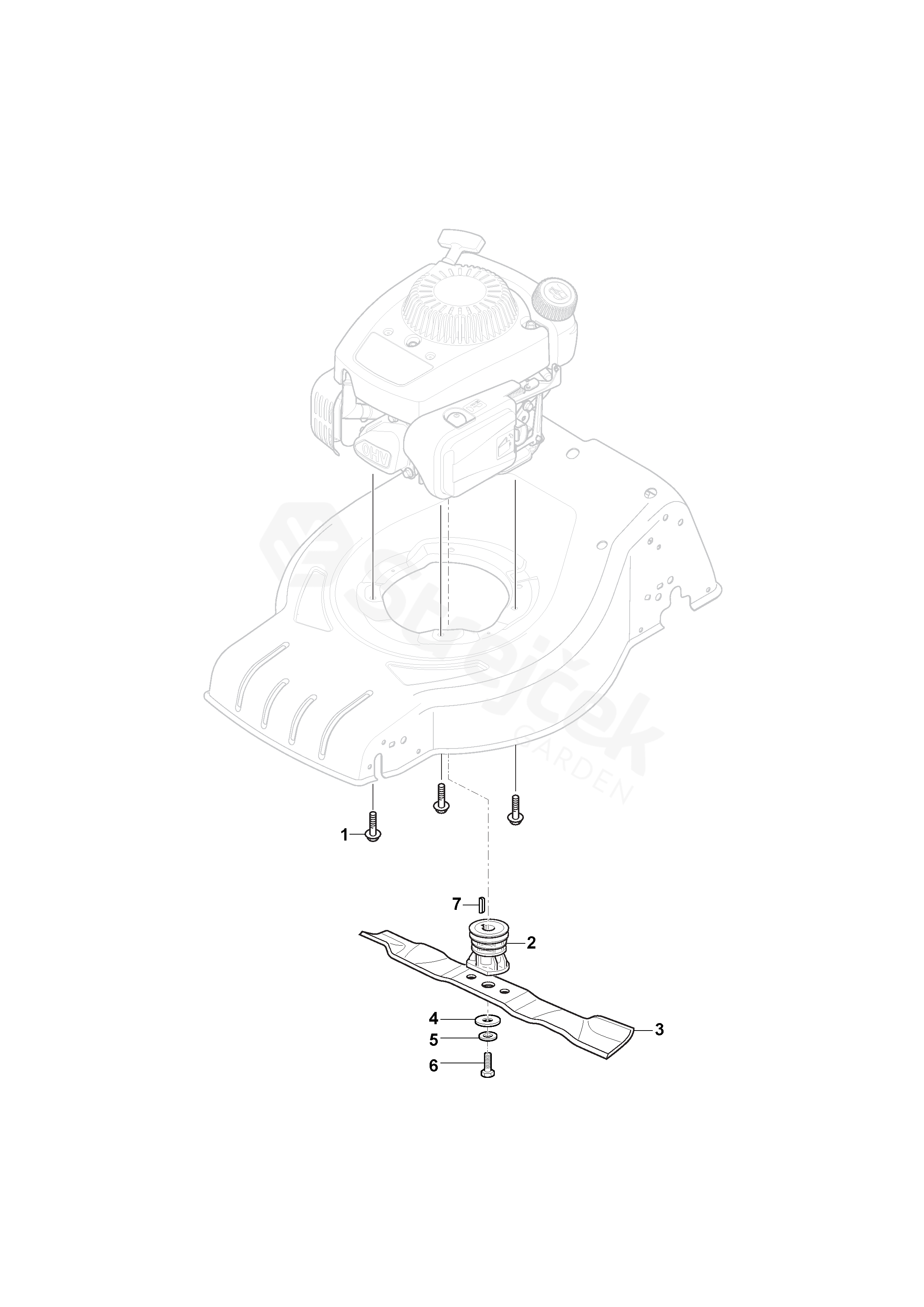 Husqvarna lc221a discount drive belt diagram