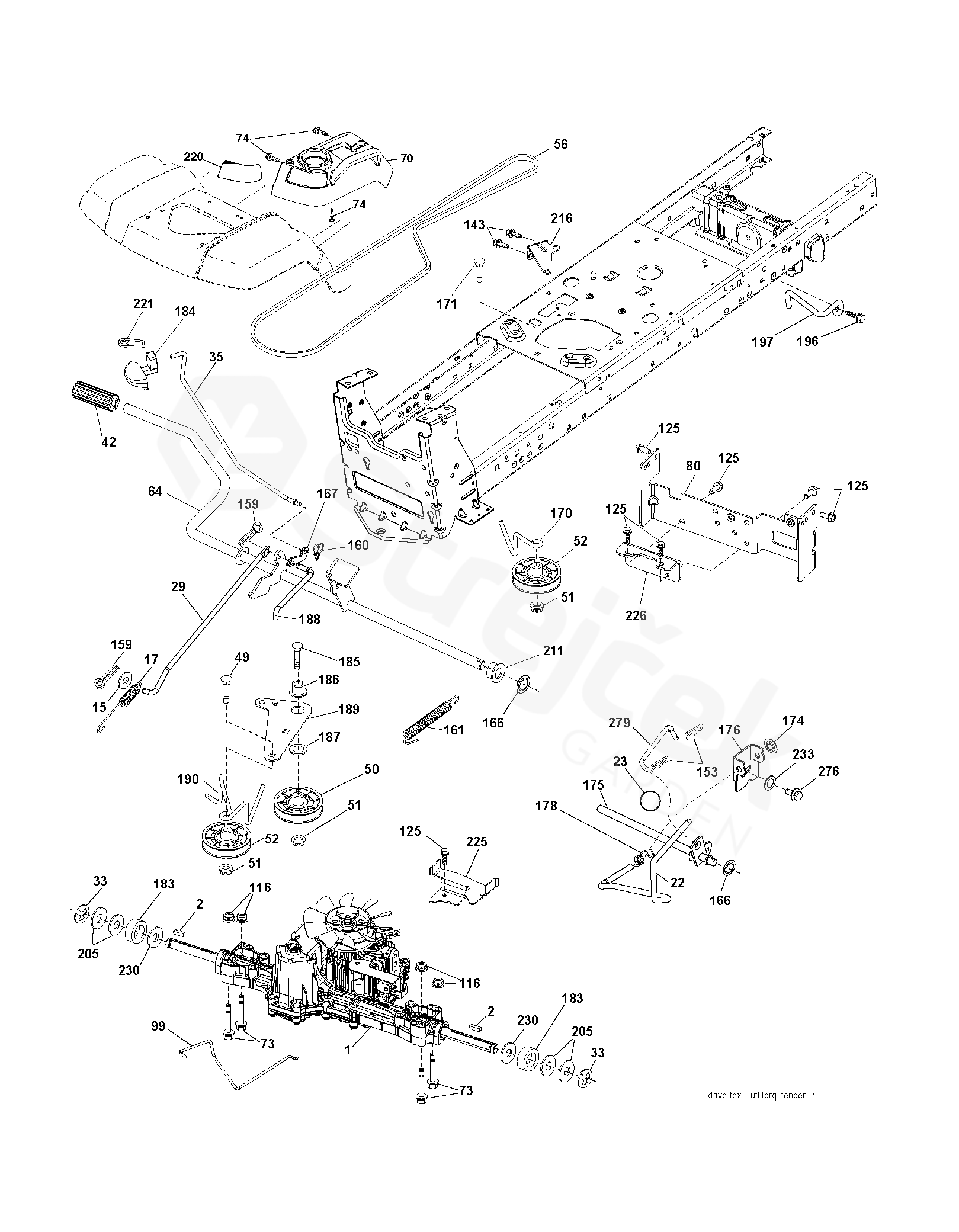 Spare parts - Partlist - YTH150 YTH150 TWIN, 96041002202, 2008-01 ...