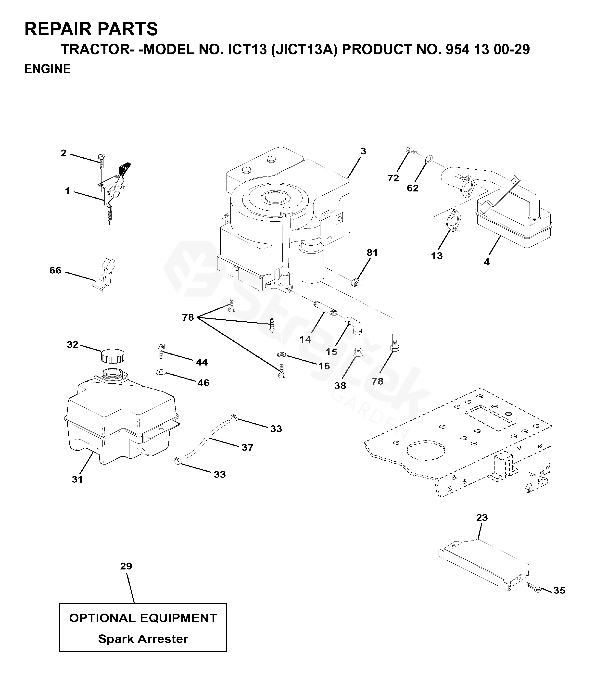 Spare parts - Partlist - ICT 13 ICT 13, JICT13A, 9541300-29, 1999-03 ...