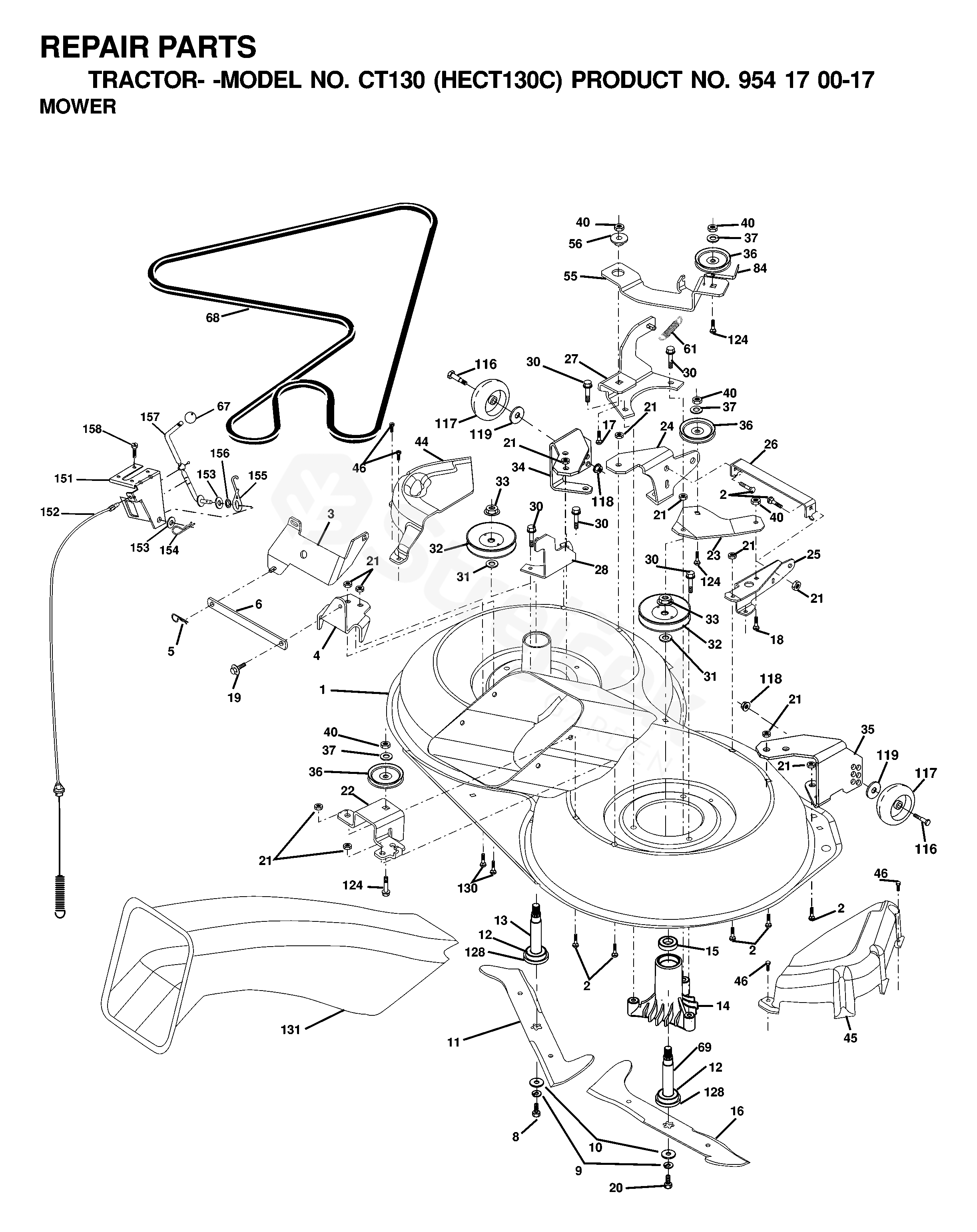 Spare parts - Partlist - CT130 CT130, HECT130C, 954170017, 2000-03 ...