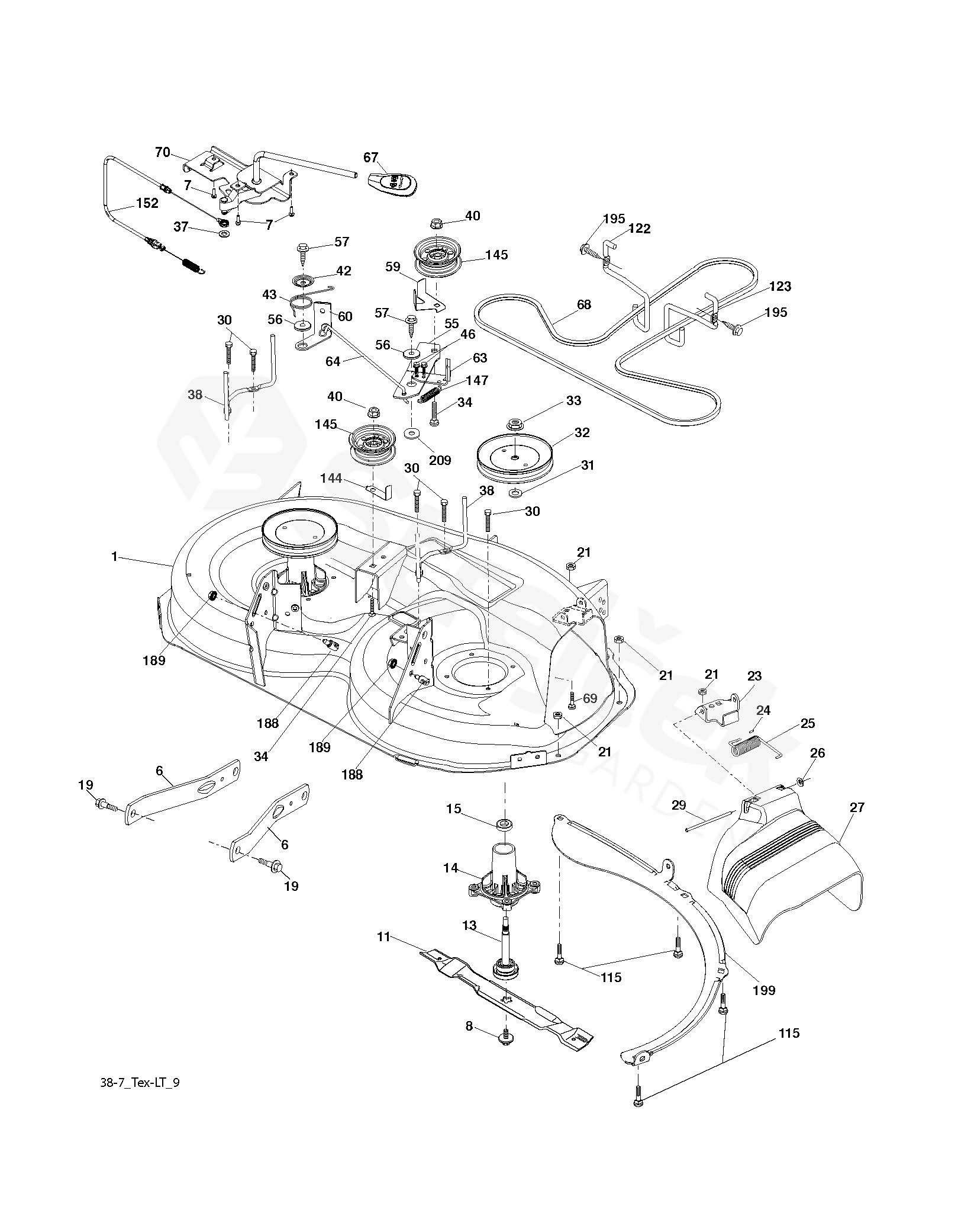 Spare parts - Partlist - M16538H M16538H, 96041011700, 2010-03 - MOWER ...