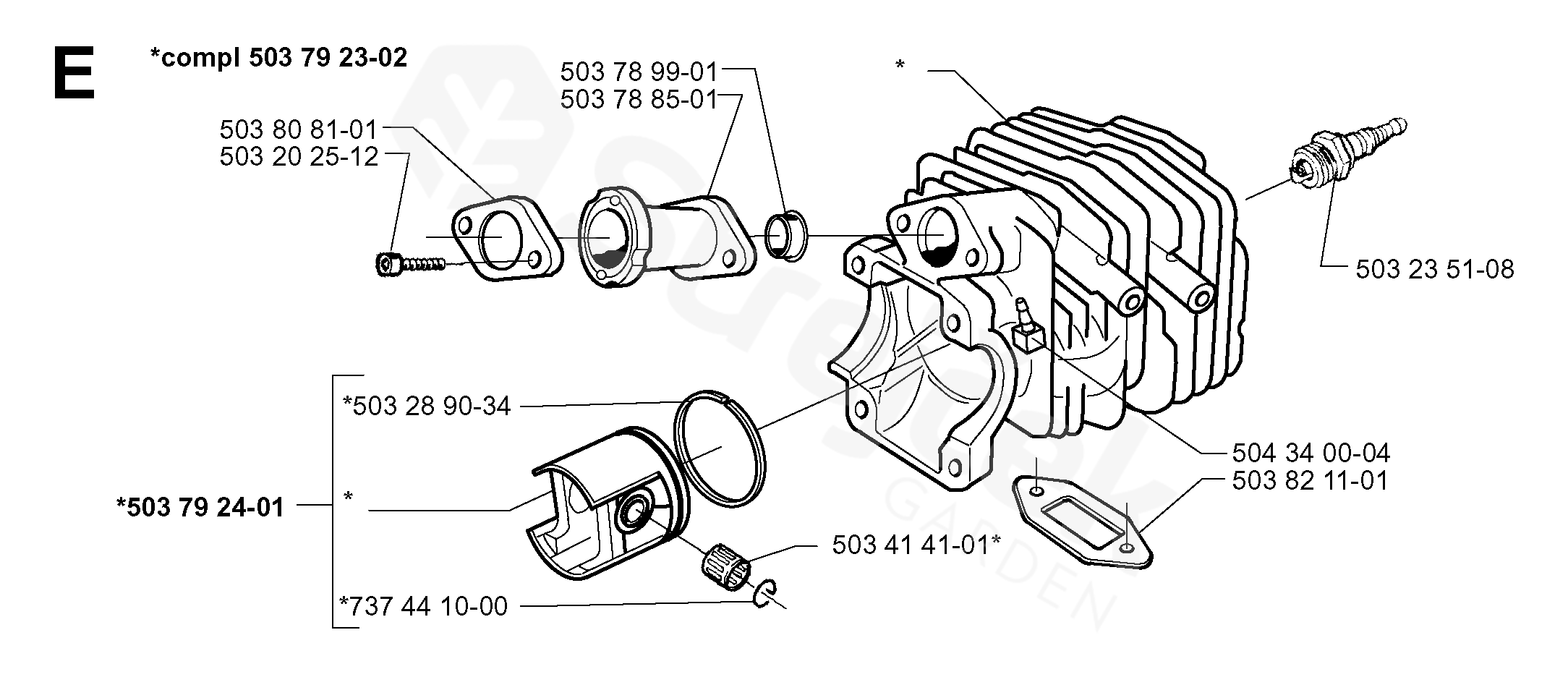 Spare parts - Partlist - 335 XPT 335 XPT, 1997-02 - CYLINDER PISTON ...