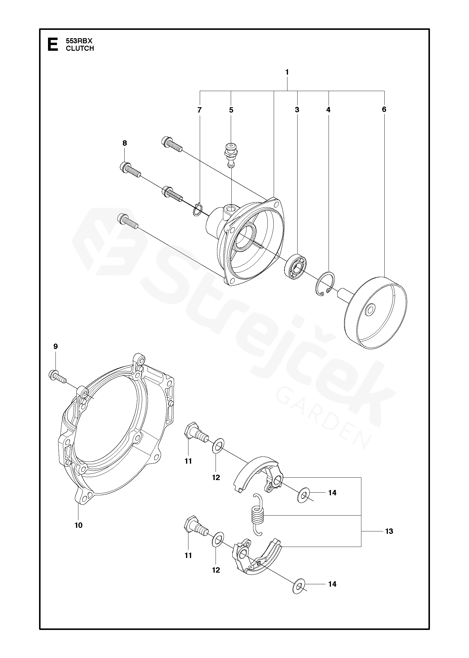 Spare parts - Partlist - 553 RBX 553 RBX, 2018-02 - CLUTCH | sGarden.cz