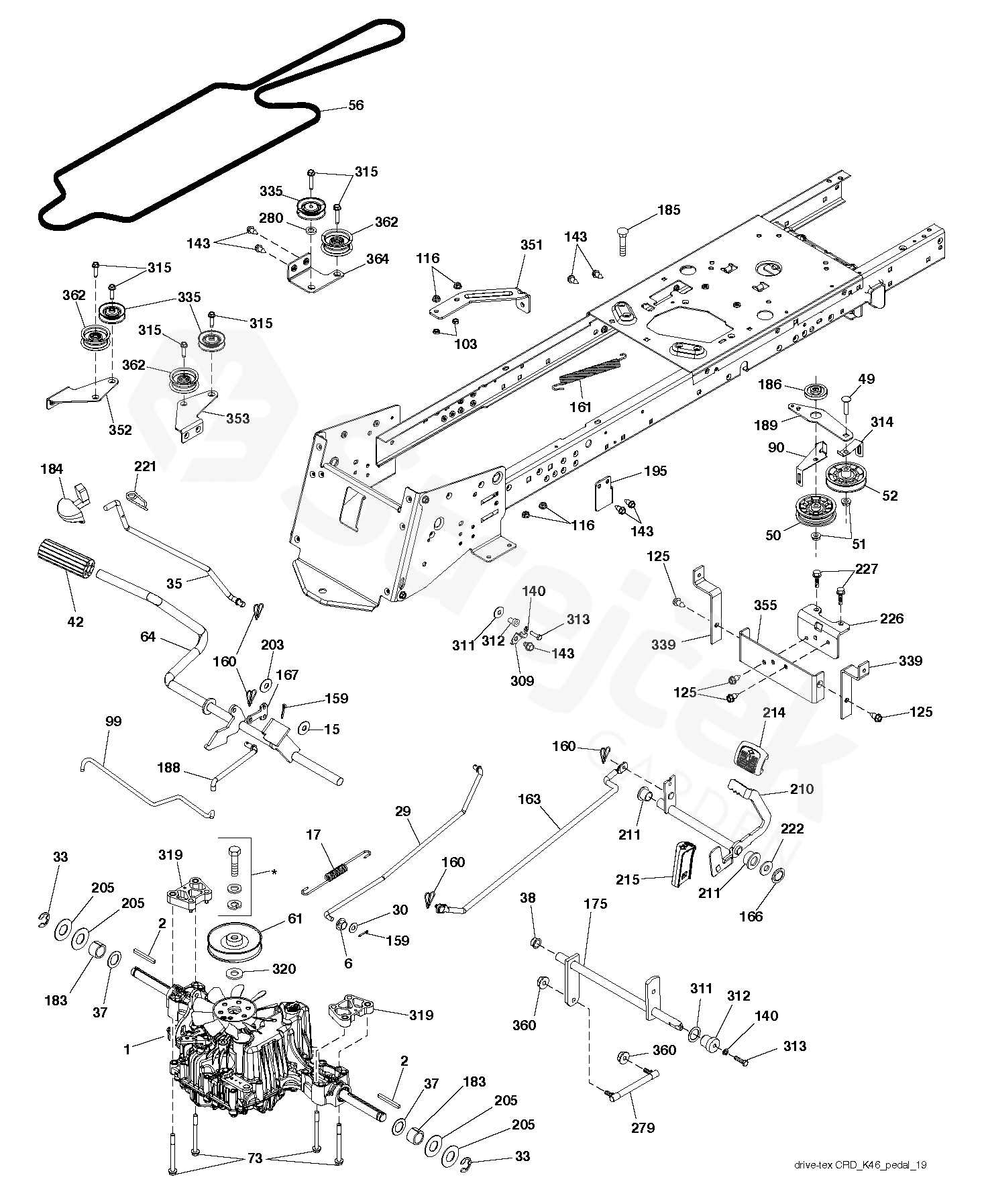 Spare parts - Partlist - CTH173 CTH173, 96051000201, 2011 - 01 - DRIVE ...