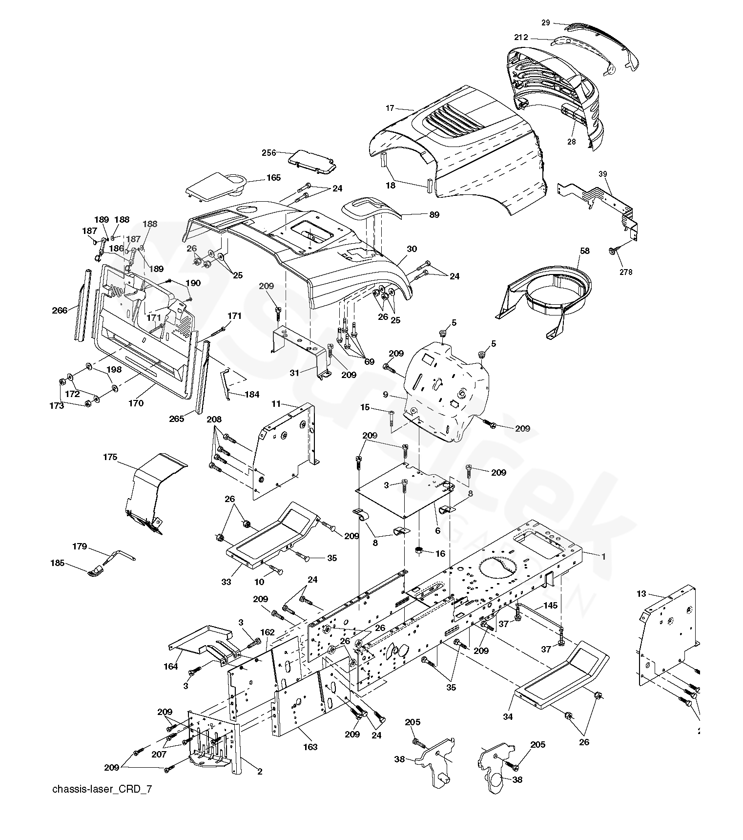 Spare parts - Partlist - P20H107RBK P20H107RBK, 96061014901, 2007-06 ...