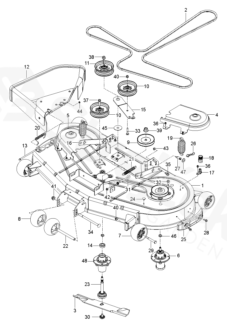 Spare parts Partlist Z 254F Z254F, 96795400200, 201804 MOWER