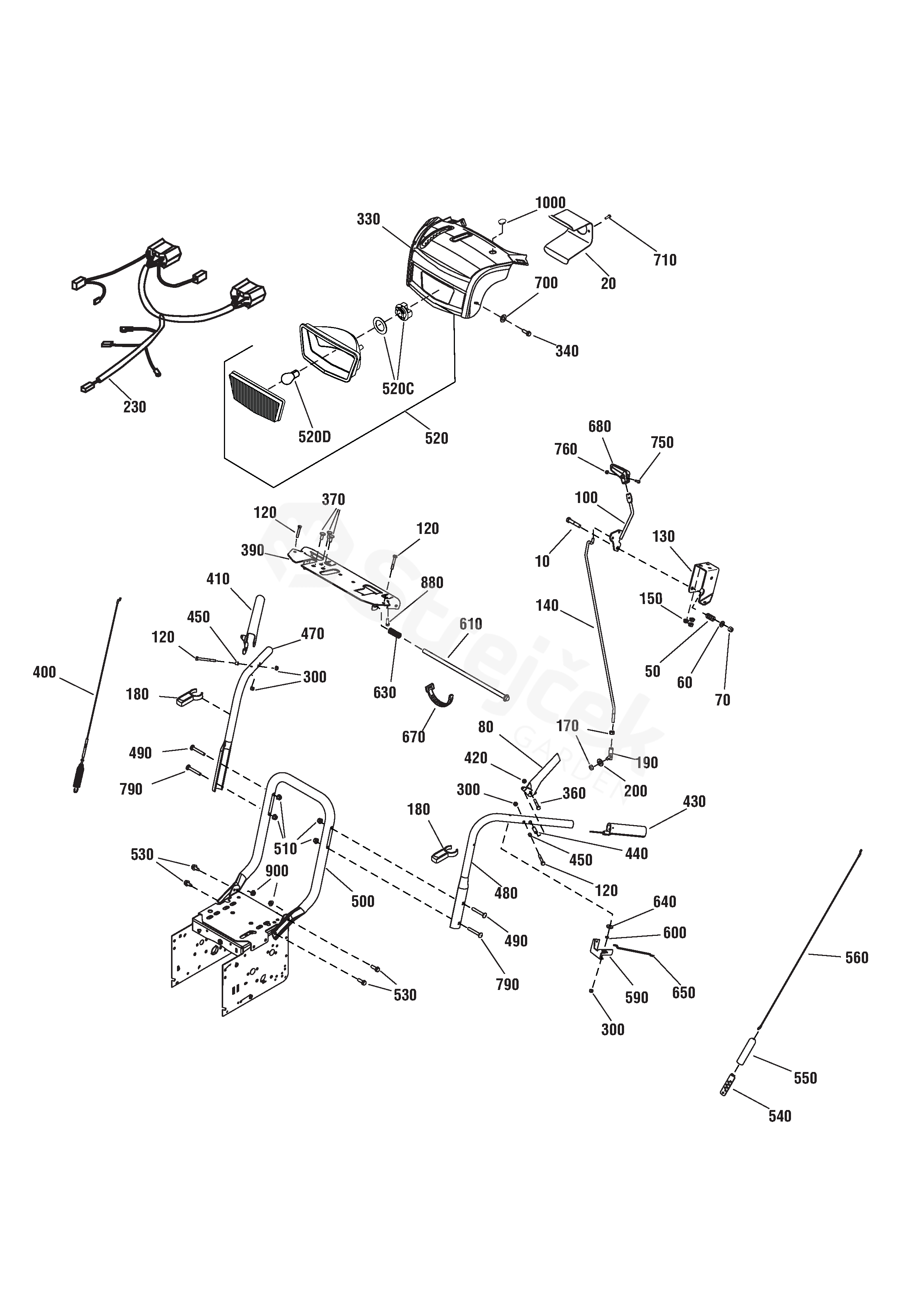 Spare parts Partlist SNOW BLIZZARD SNOW BLIZZARD (2016) Handle