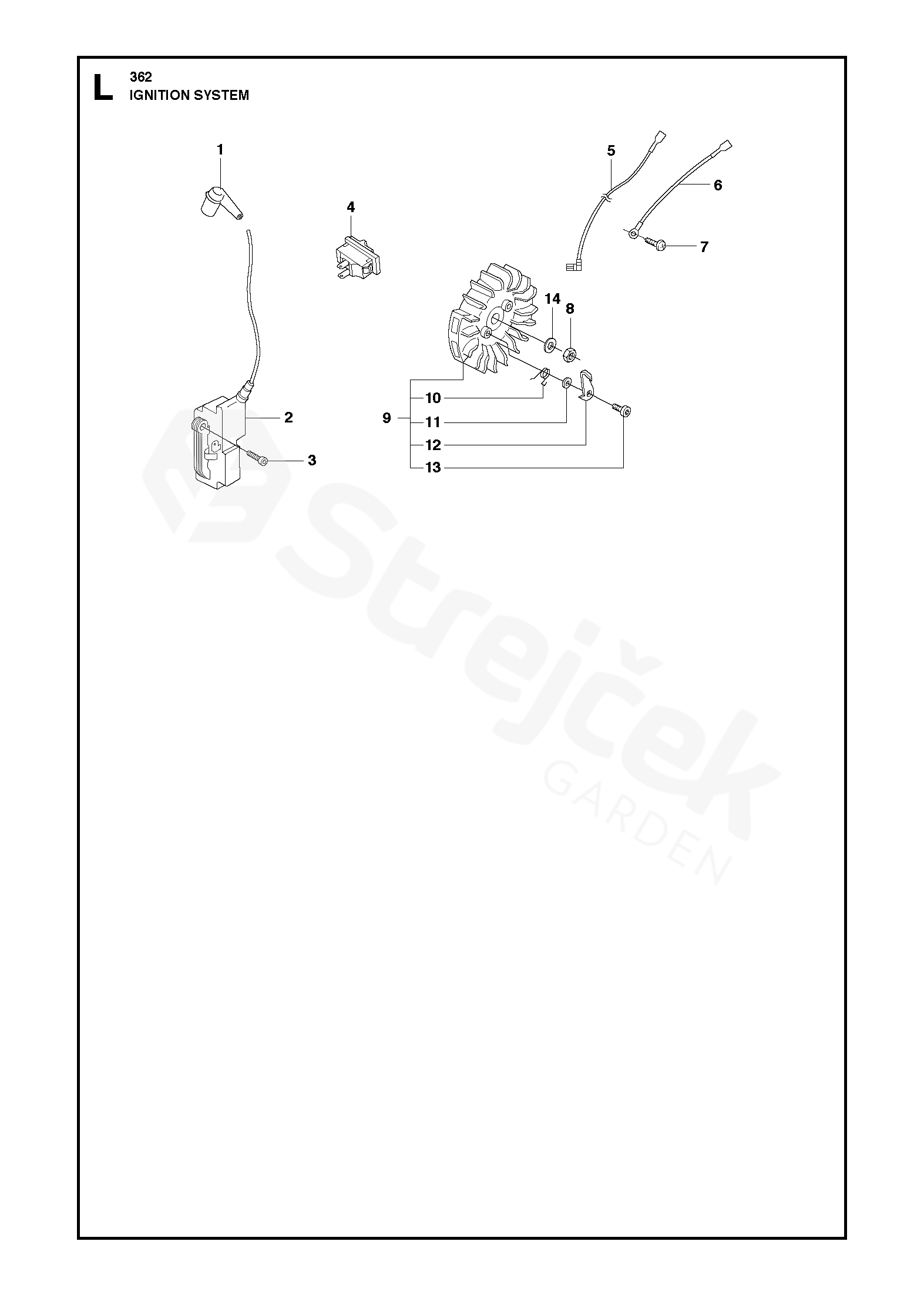 Spare parts - Partlist - 362 362 from 2017-06 - - IGNITION SYSTEM ...