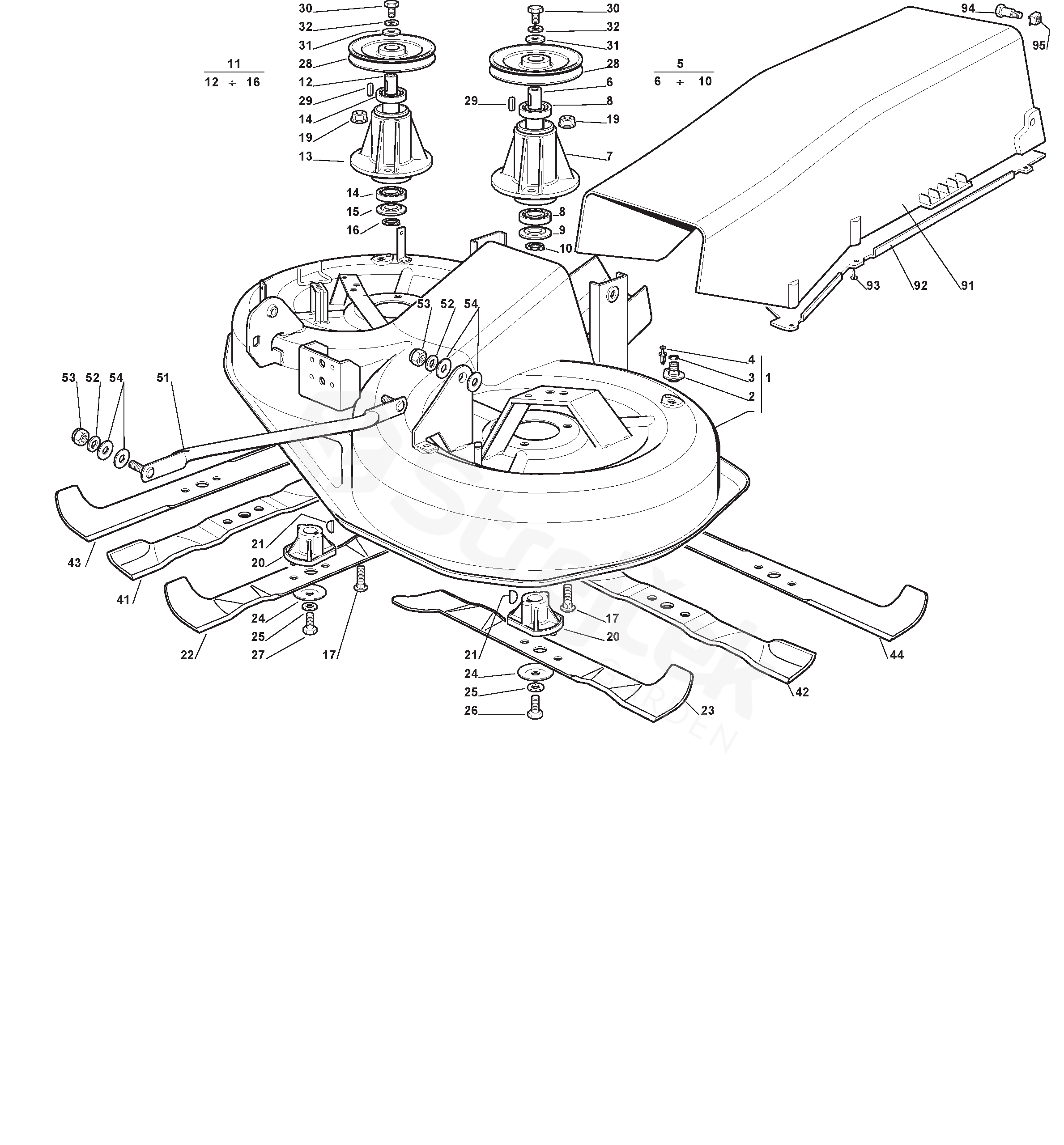 Spare parts - Partlist - MT 585 MT 585 (2003) - Cutting Plate