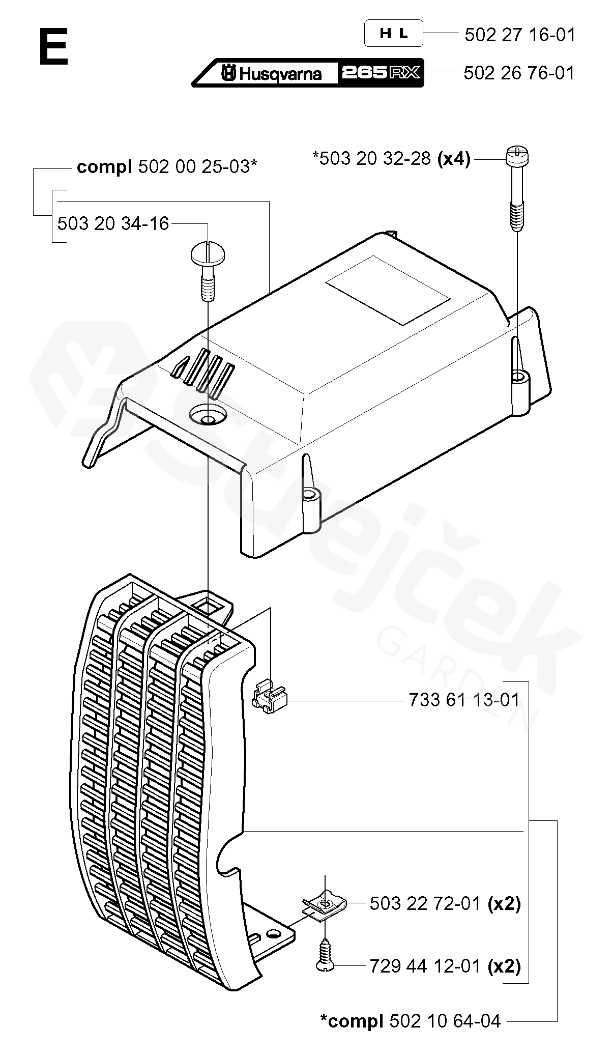PISTON COMPLETO HUSQVARNA MODEL 61. (48MM) - Maquinaria Agrícola Y