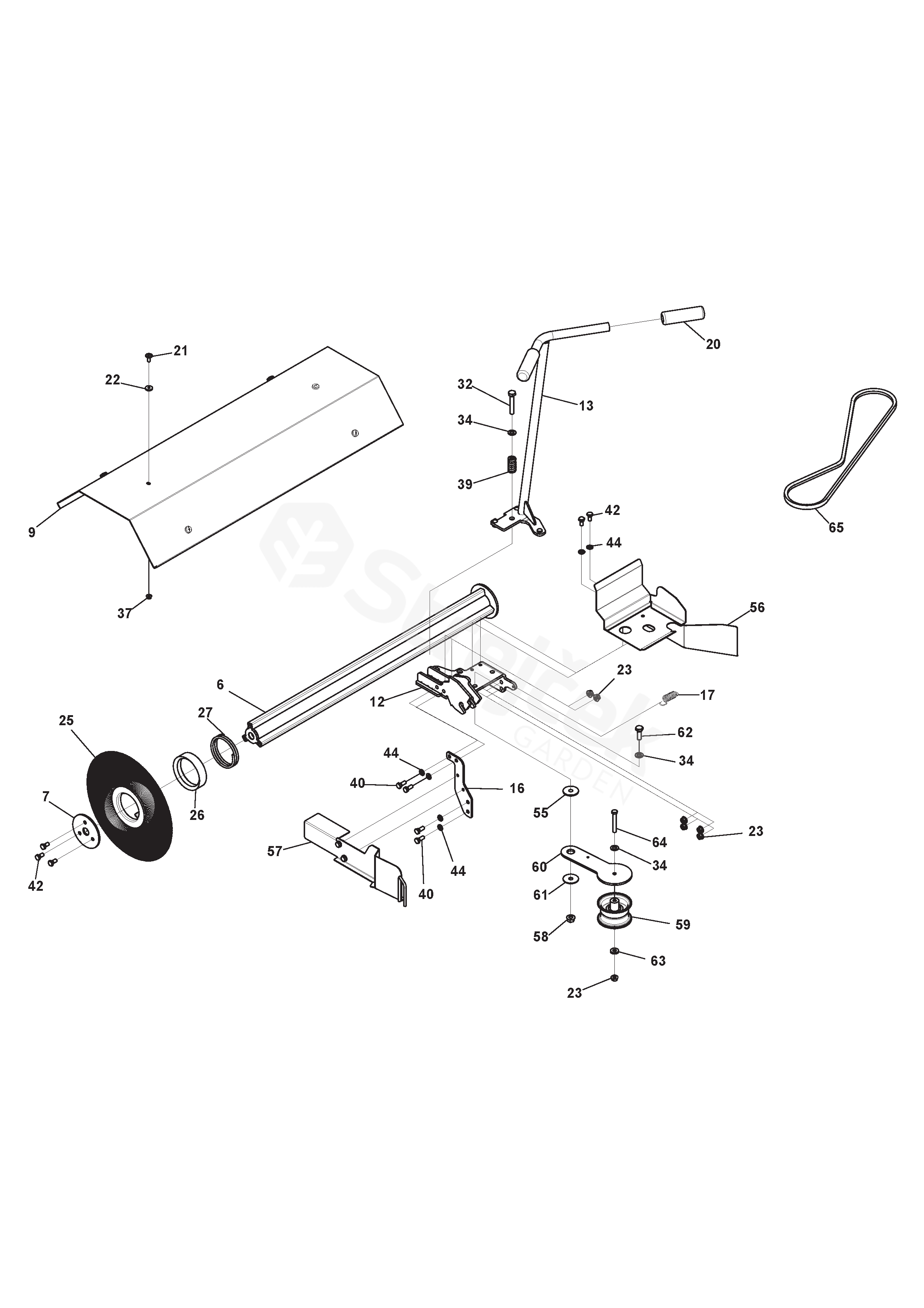 Spare parts Partlist Sweeper for Park 120 220 Sweeper for Park
