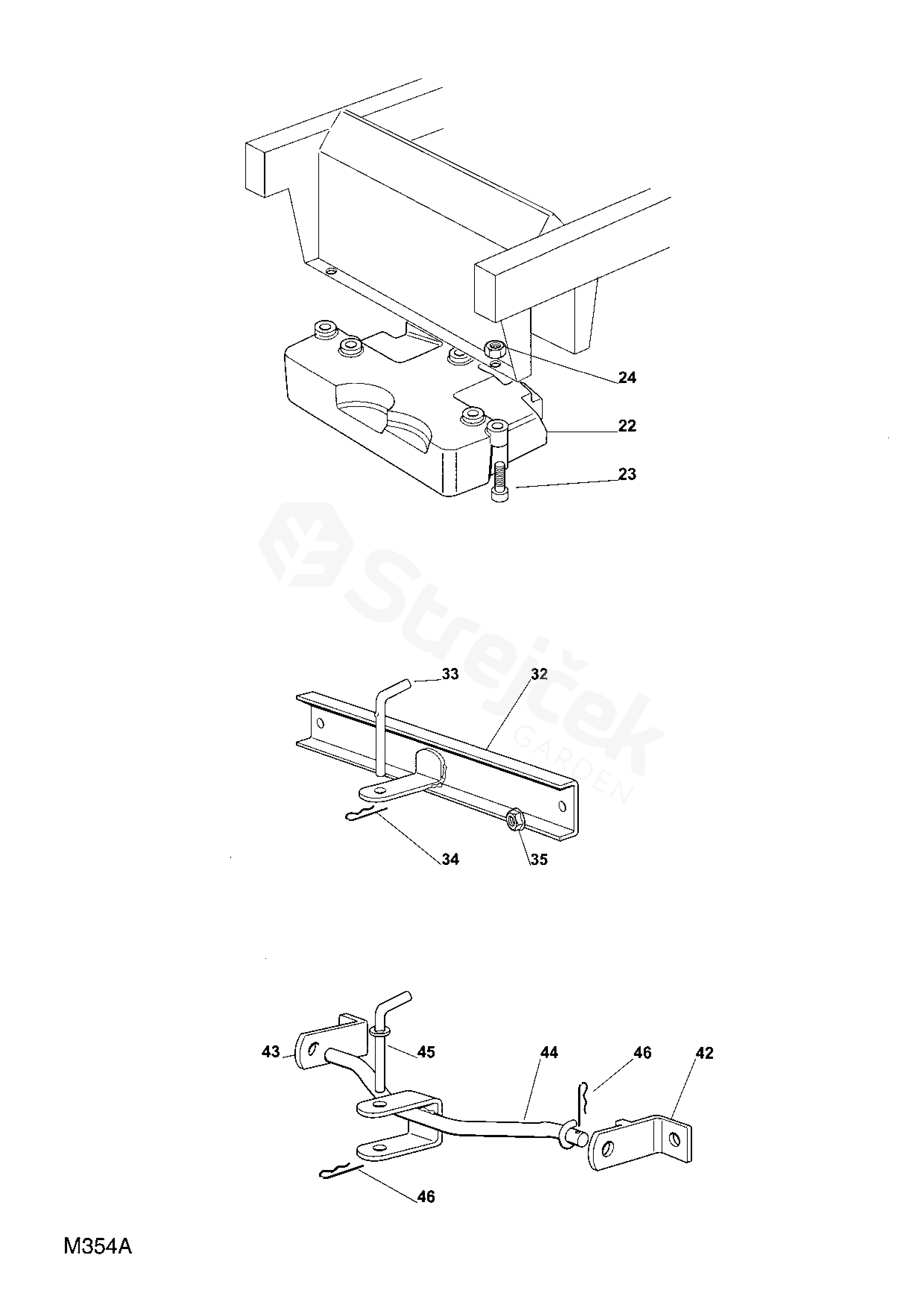 Spare parts Partlist TOW BAR ESTATE ROYAL/PRO TOW BAR ESTATE