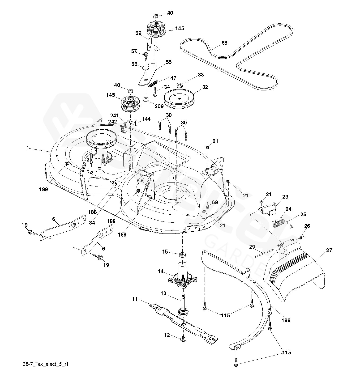 Spare parts - Partlist - LTH154 LTH 154, 96041034100, 2013-10 - MOWER ...