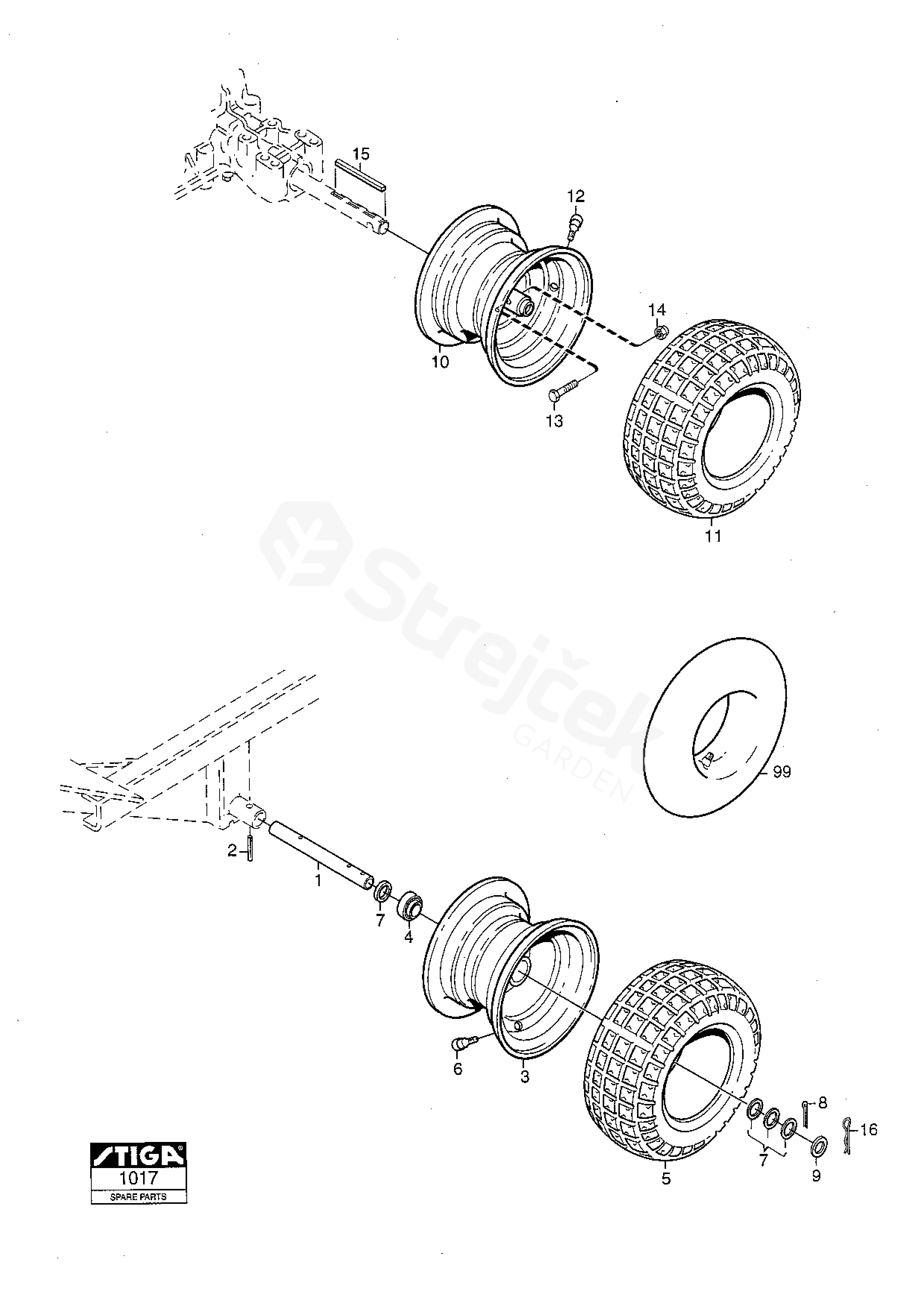 Spare Parts Partlist PARK PRO 16 PARK PRO 16 2001 13 6216 12