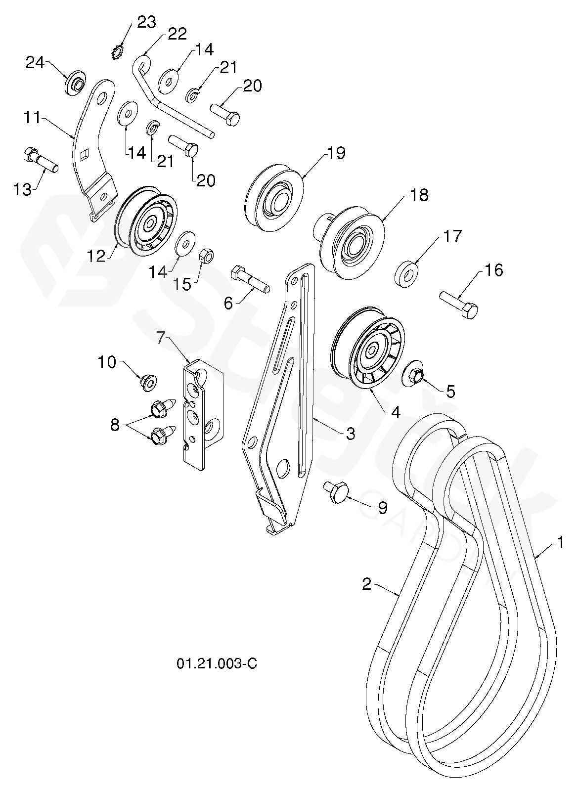 Spare parts - Partlist - PM105 PM105, 96191004305, 2012-08 - 