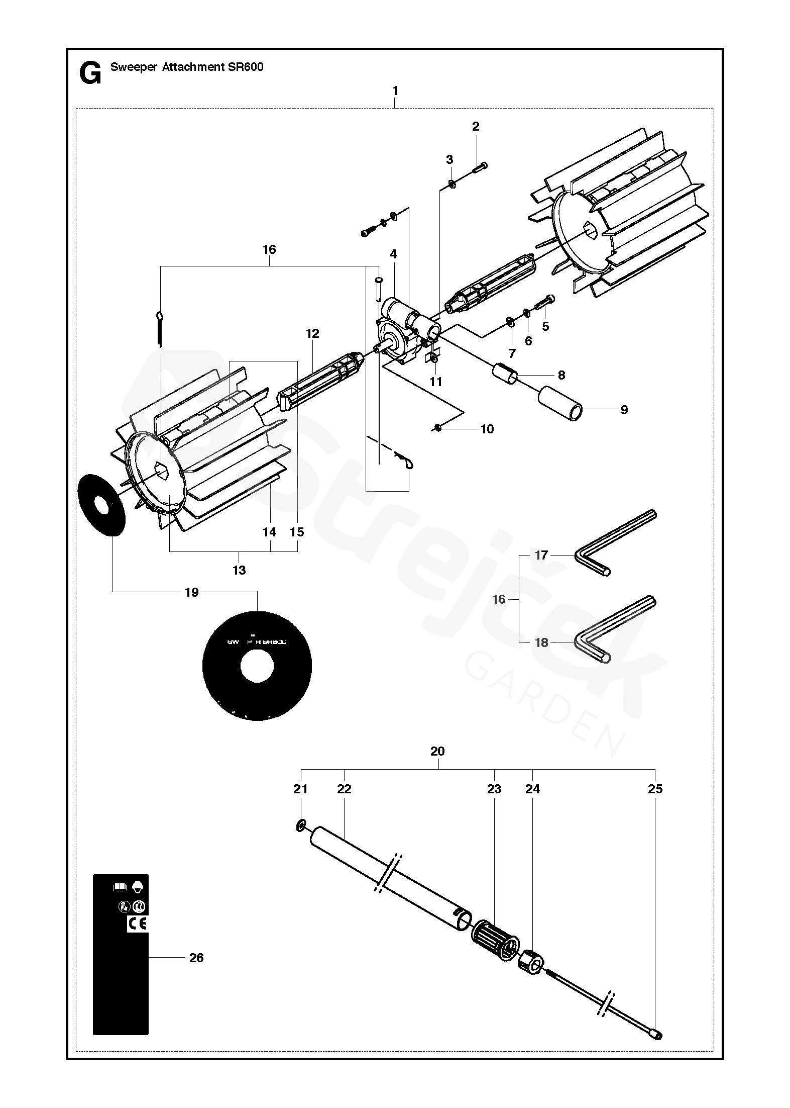 Spare parts Partlist SWEEPER ATTACHMENT SWEEPER ATTACHMENT SR600