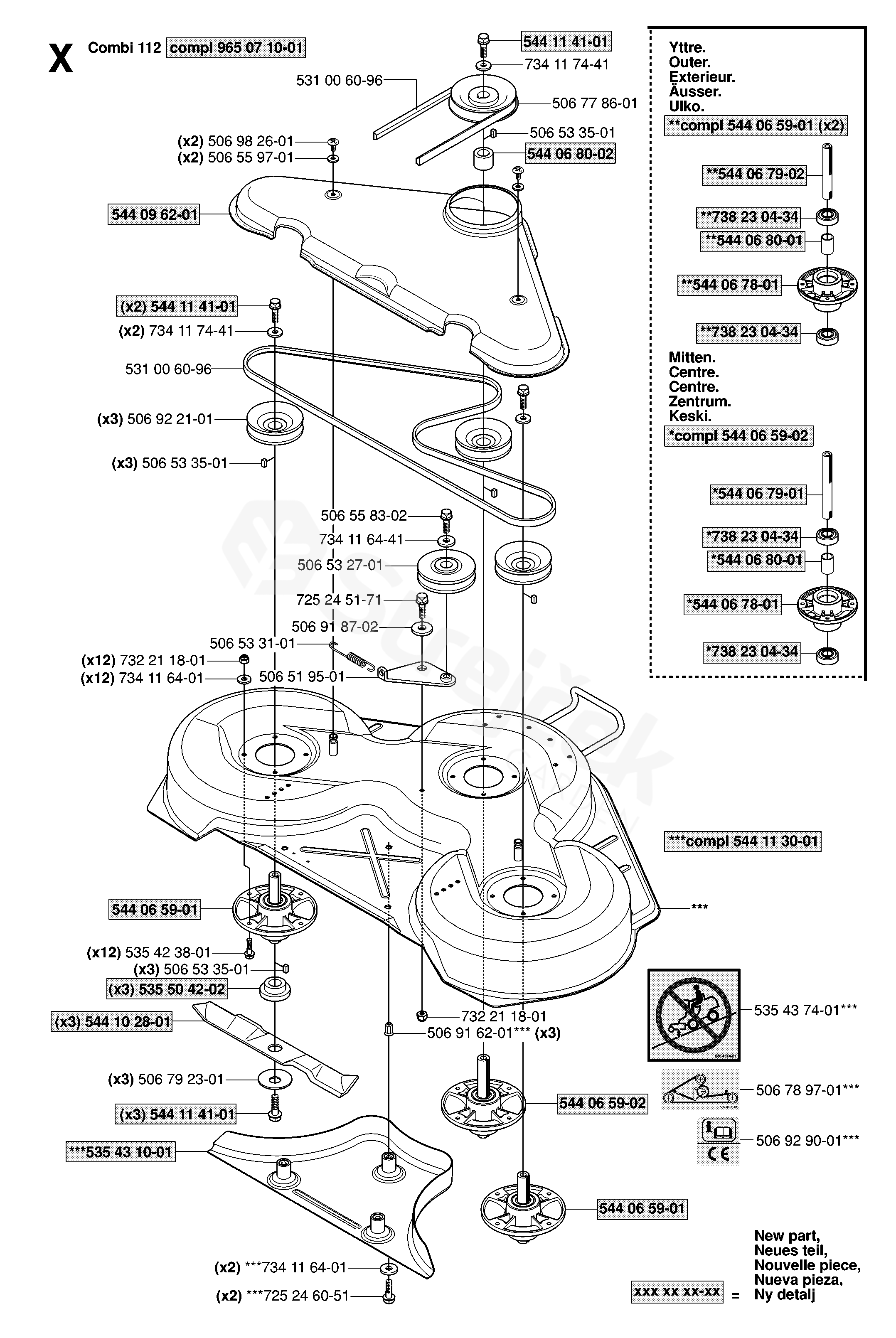 Spare parts - Partlist - RIDER 15V2 RIDER 15V2, 953 53 37-01, 2006 