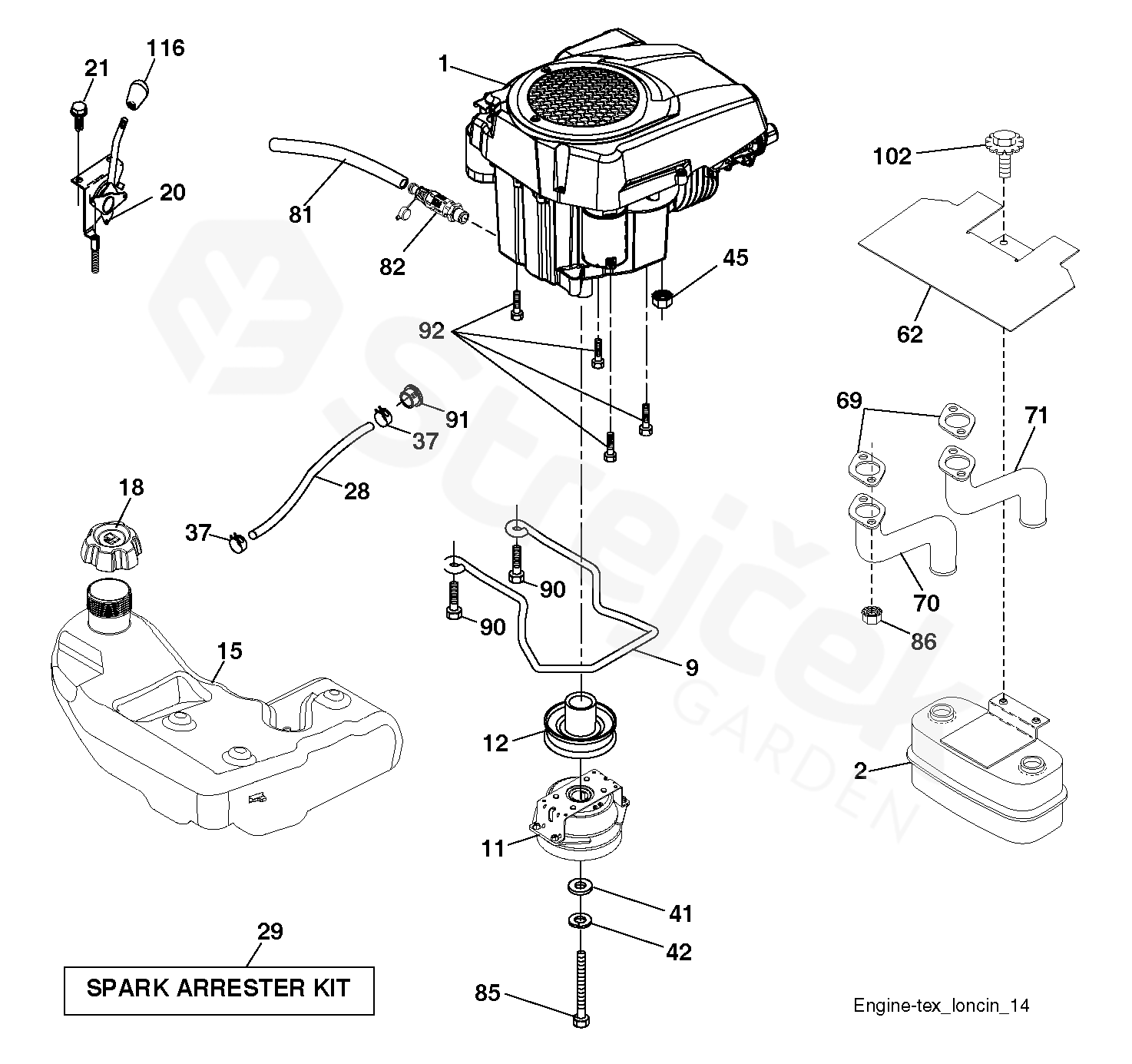 Spare parts Partlist TS 248G TS 248G 96041044400 2019 08