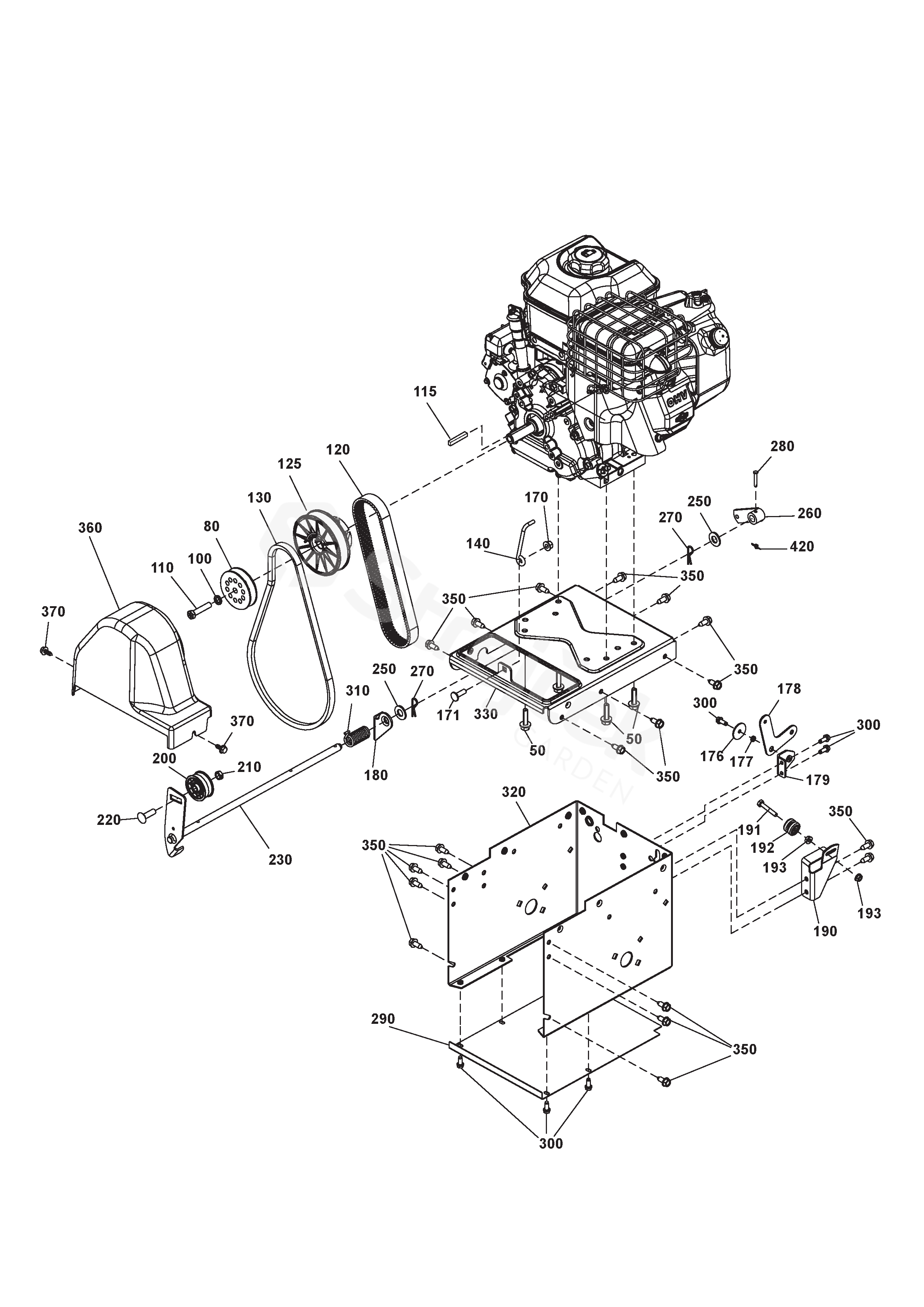 Courroie de transmission STIGA 35064383/0 - 1350643830