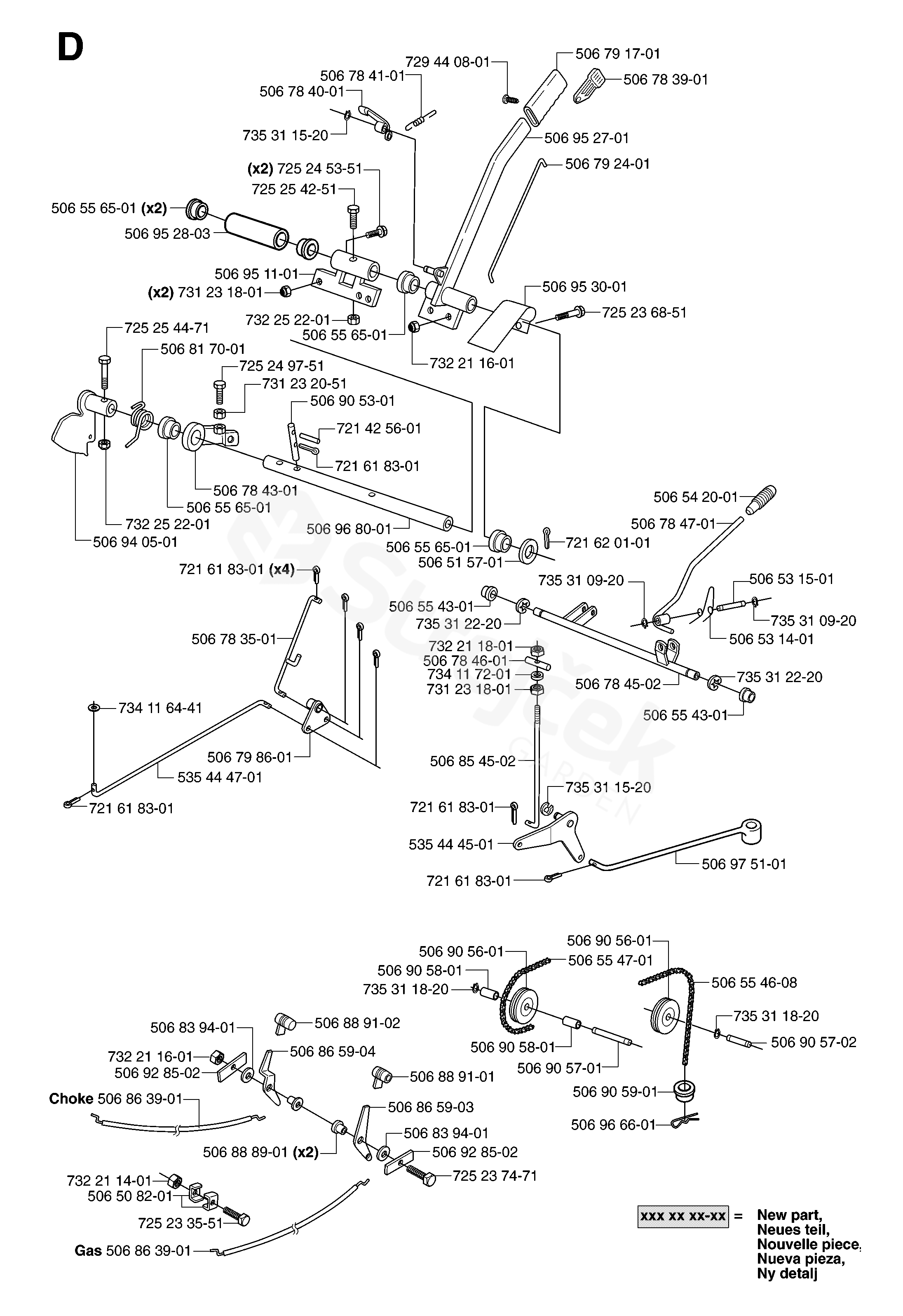 Spare parts - Partlist - PR18 AWD RIDER PRO 18 AWD, 953536601, 2005-03 ...