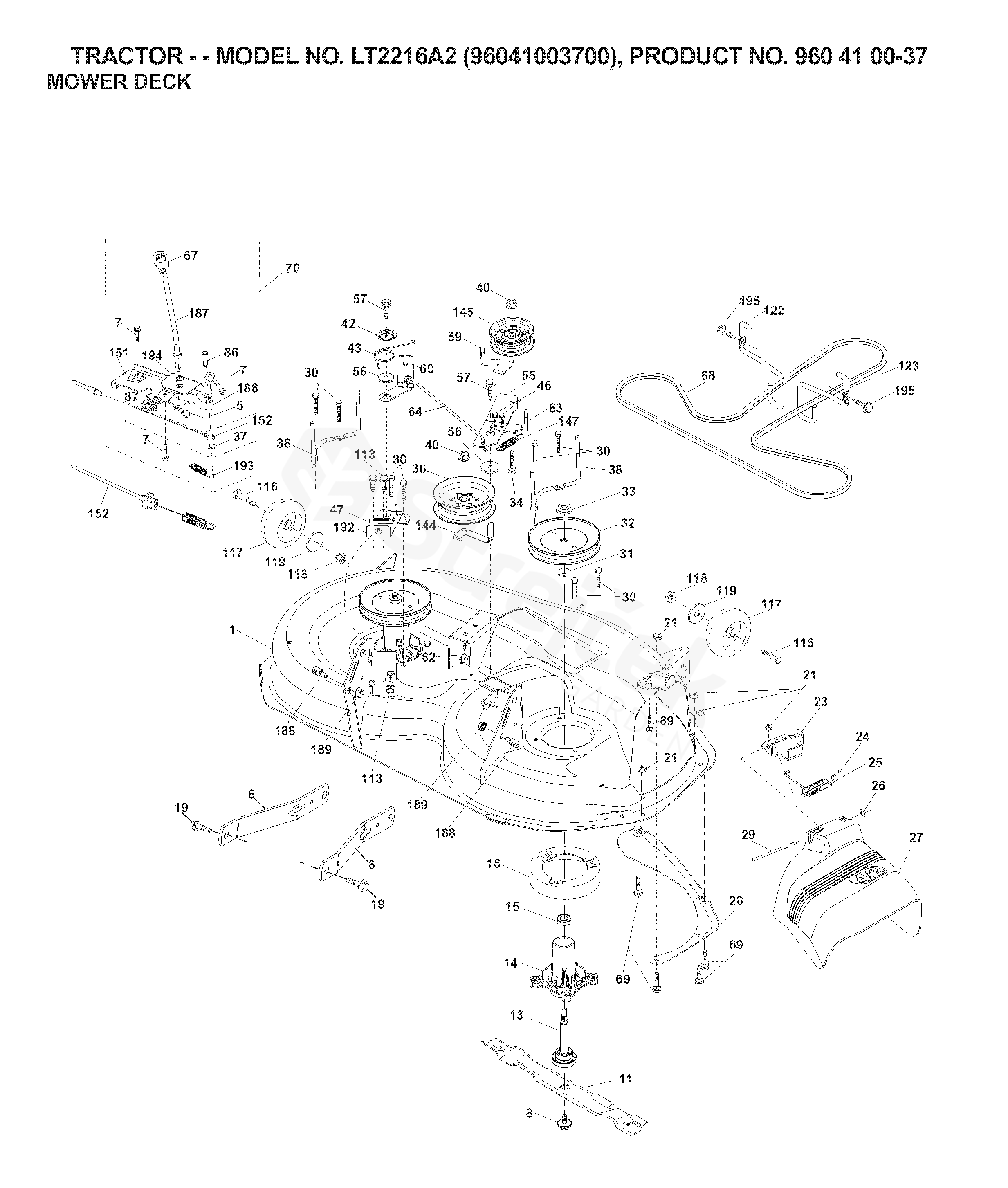 Spare parts - Partlist - LT 2216 A2 LT 2216 A2, 96041003700, 2007-03 ...