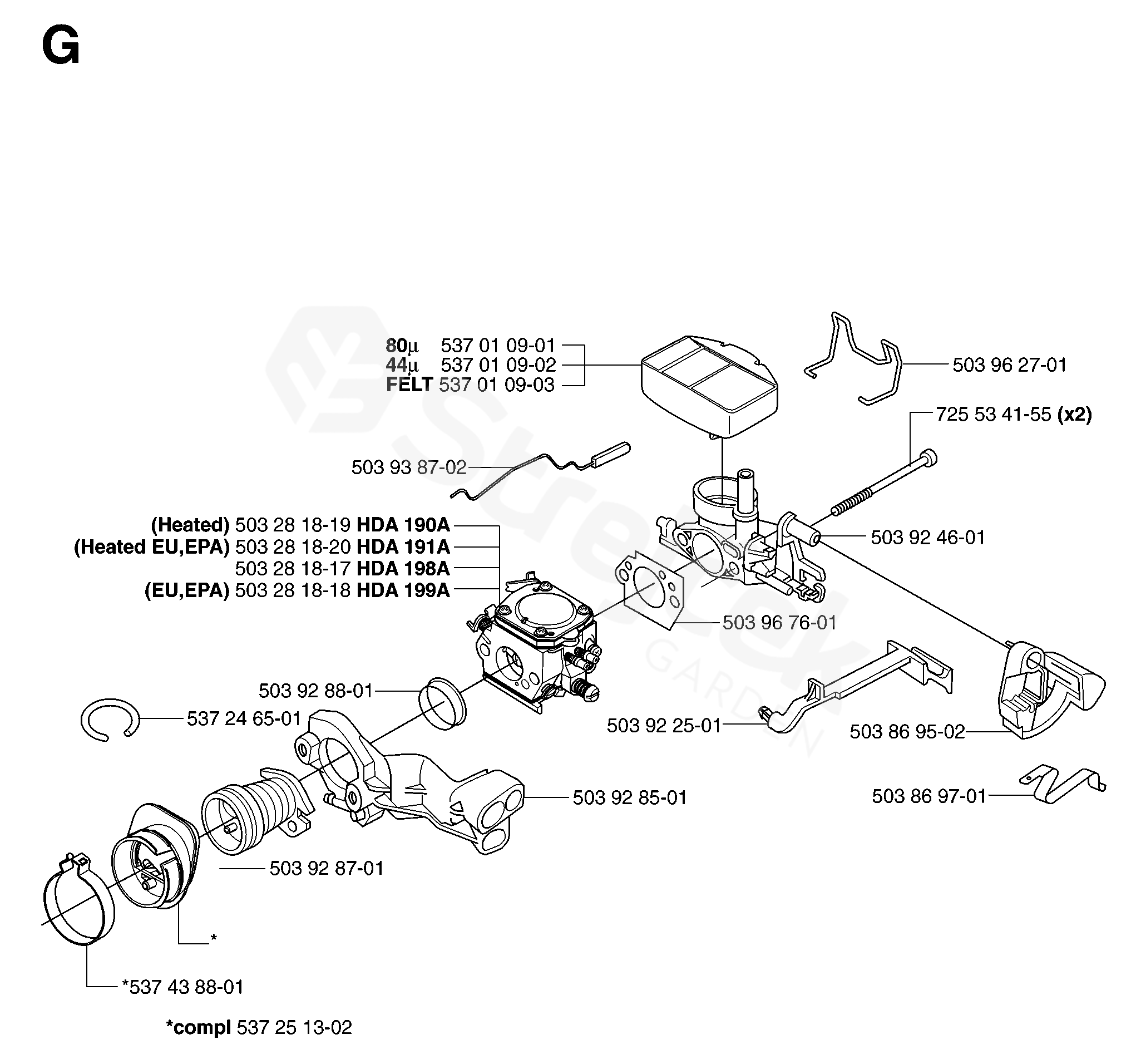 Spare parts - Partlist - 359 359, 2007-03 - CARBURETOR & AIR FILTER ...