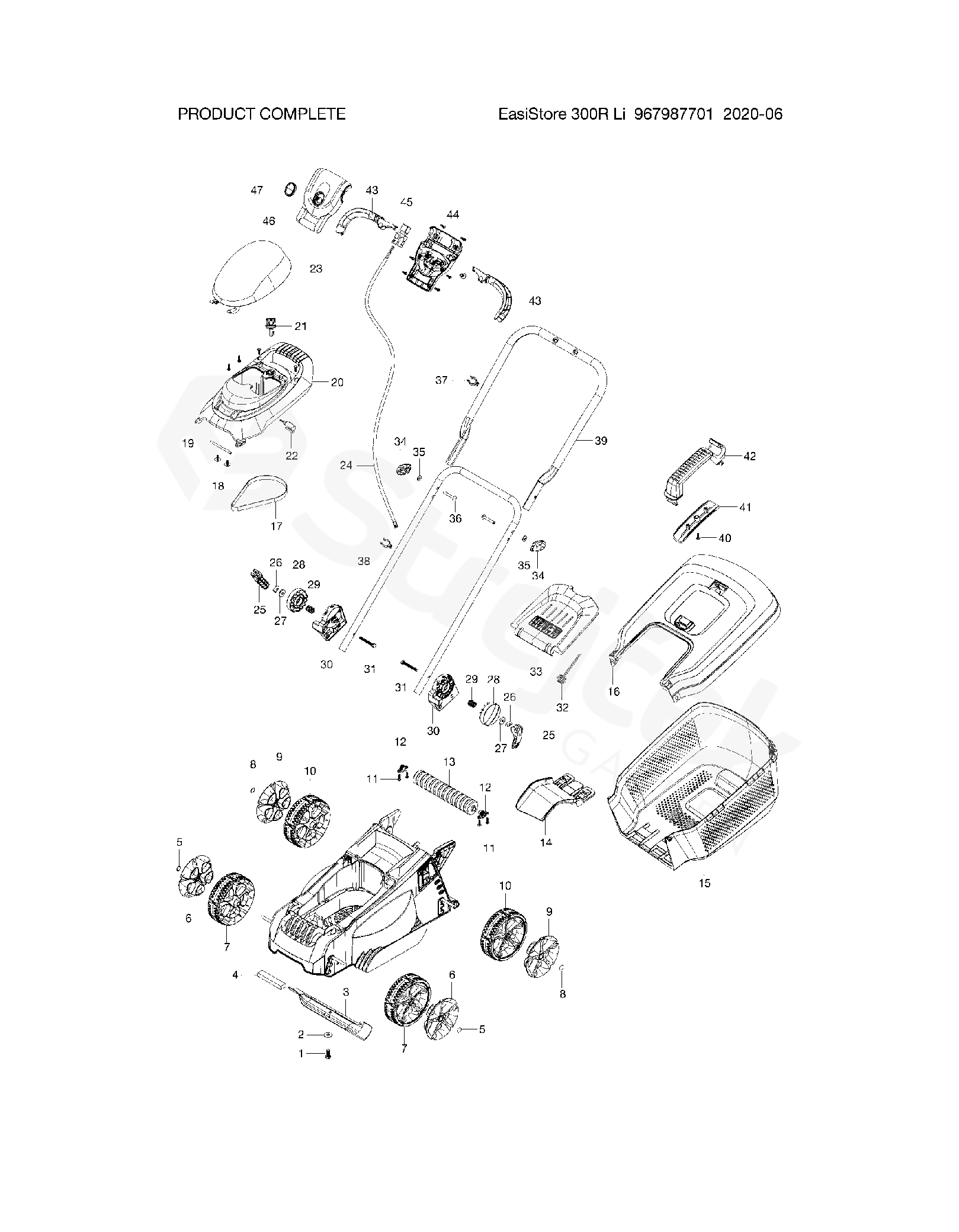 Spare parts Partlist EASISTORE 300R Li EASISTORE 300R Li